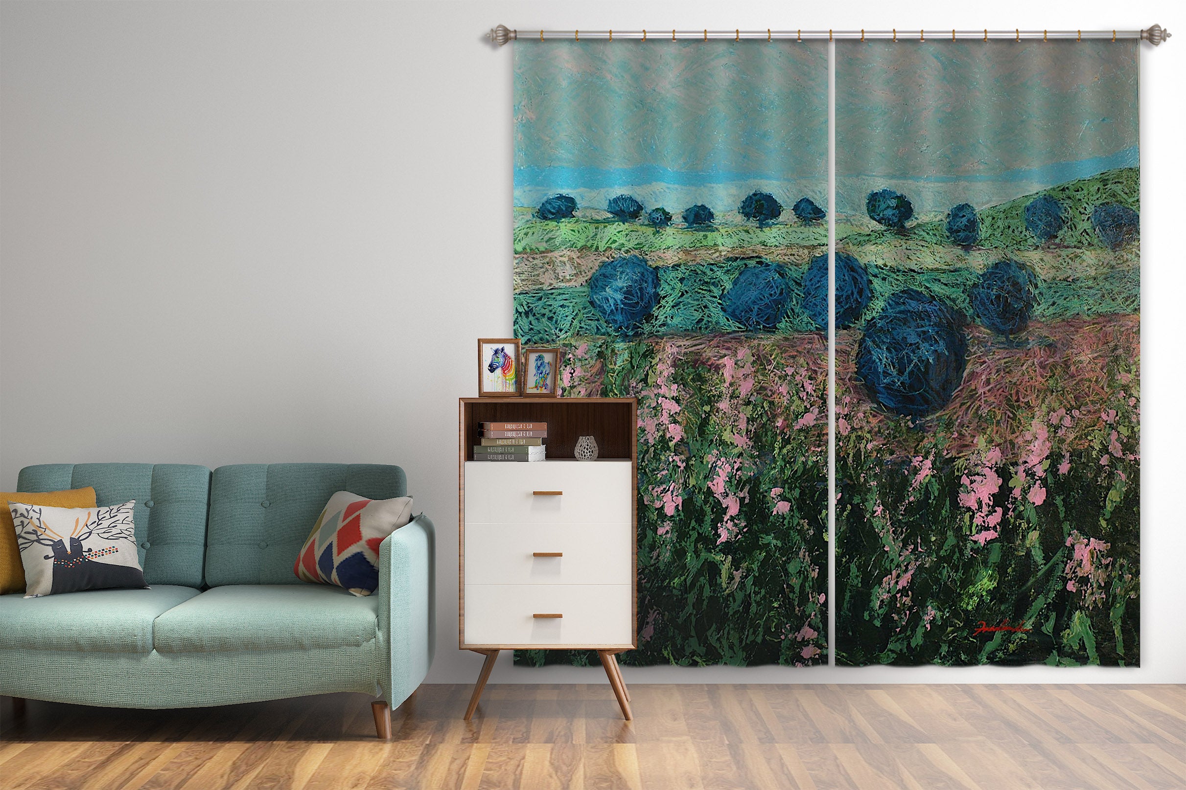 3D Hanada 132 Allan P. Friedlander Curtain Curtains Drapes