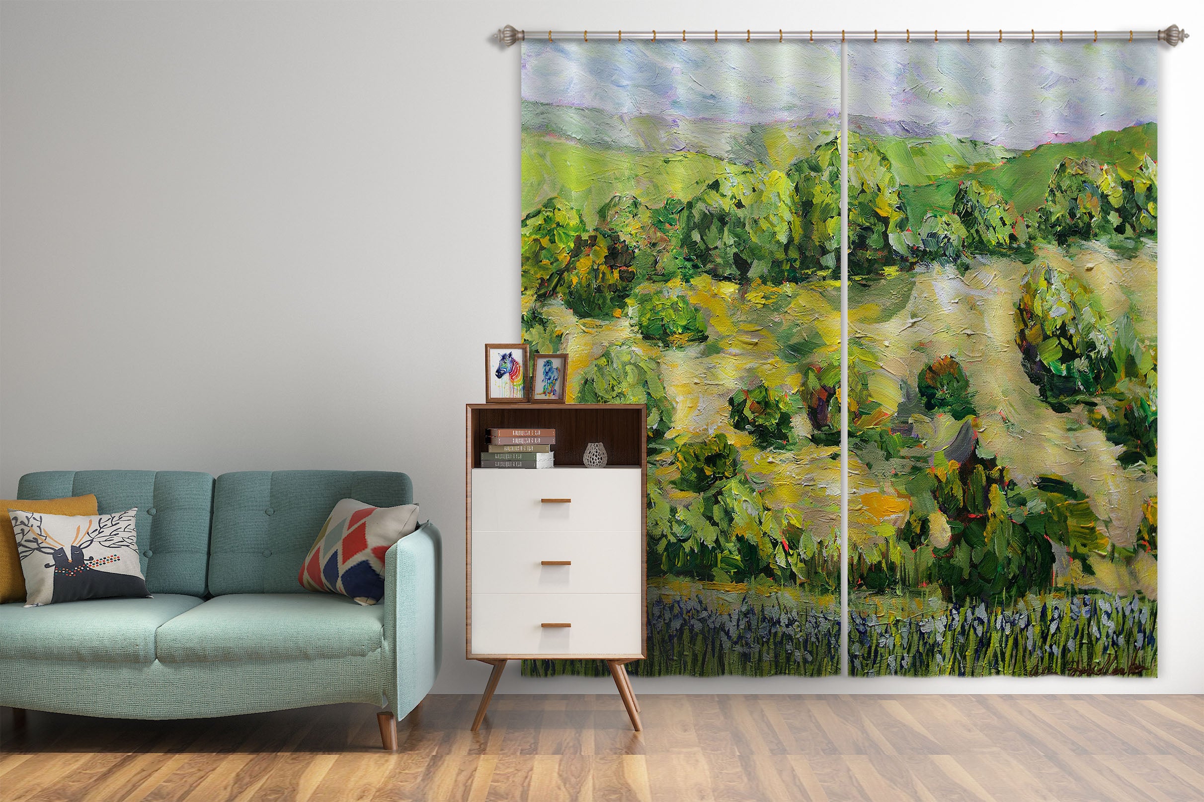 3D Little Tree 258 Allan P. Friedlander Curtain Curtains Drapes