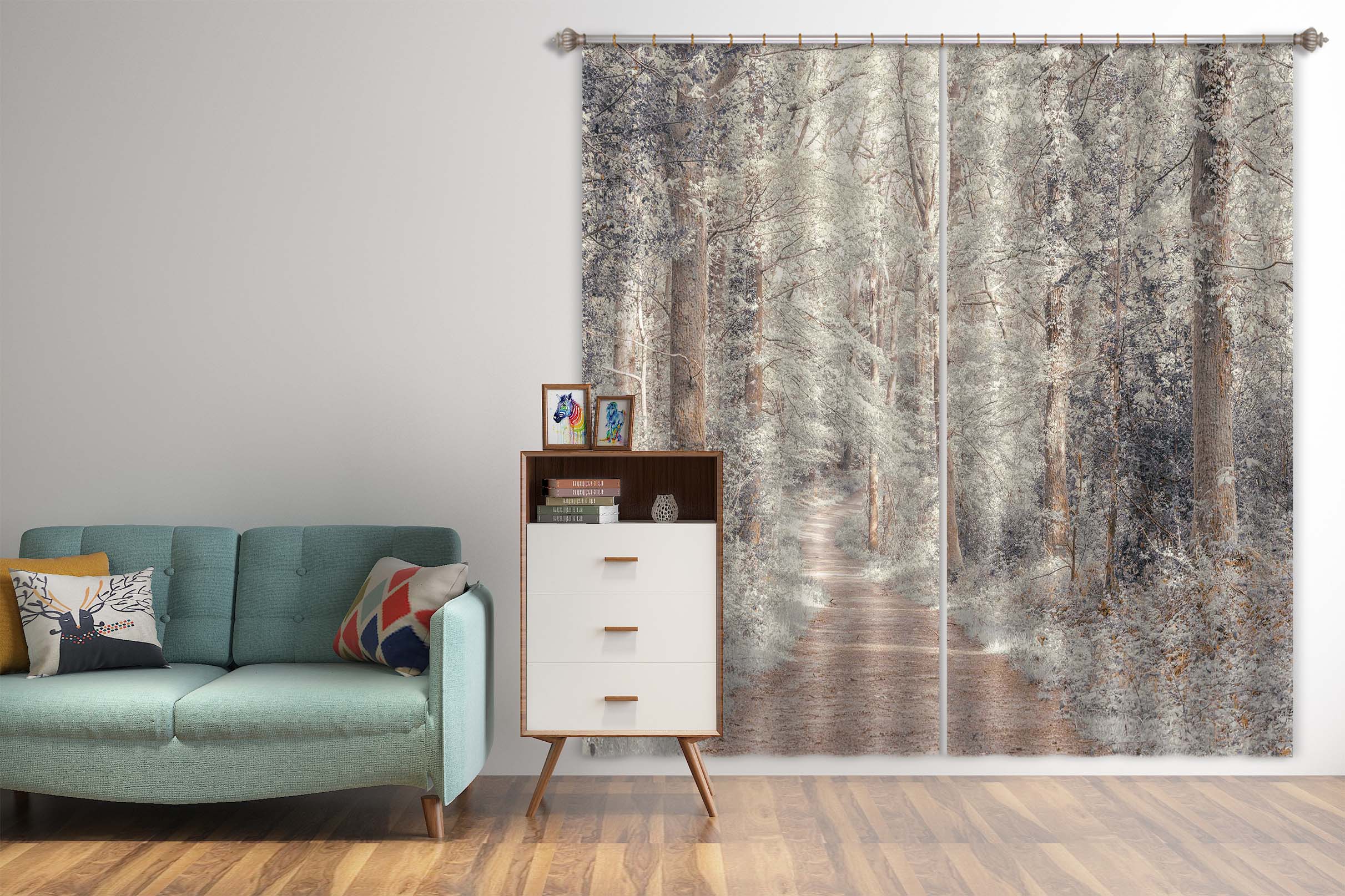 3D Tree Path 6396 Assaf Frank Curtain Curtains Drapes