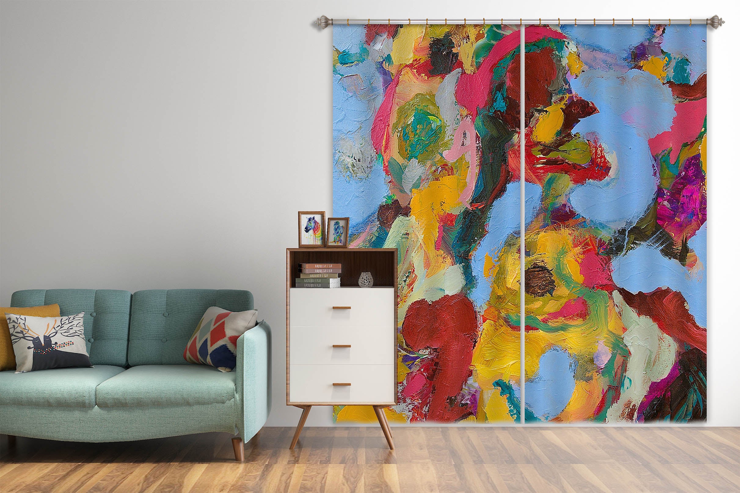 3D Hearty Fruit 101 Allan P. Friedlander Curtain Curtains Drapes