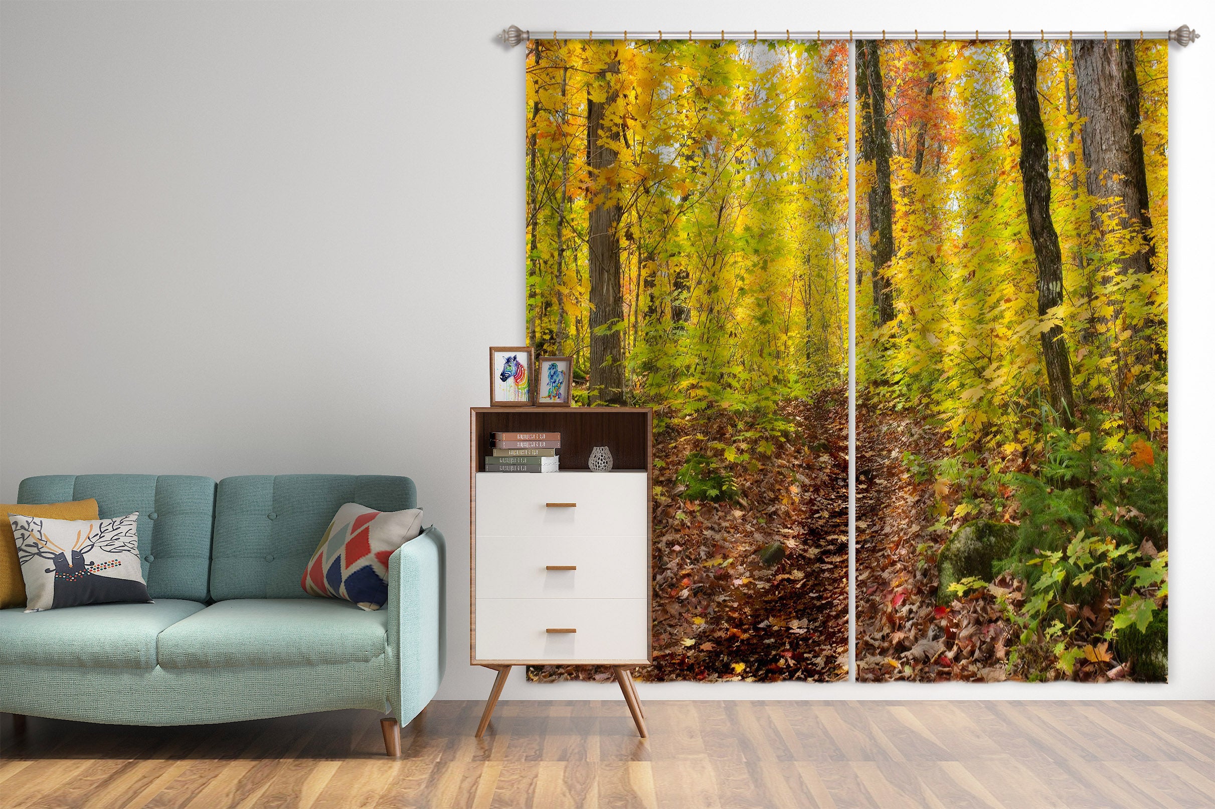 3D Forest 62135 Kathy Barefield Curtain Curtains Drapes