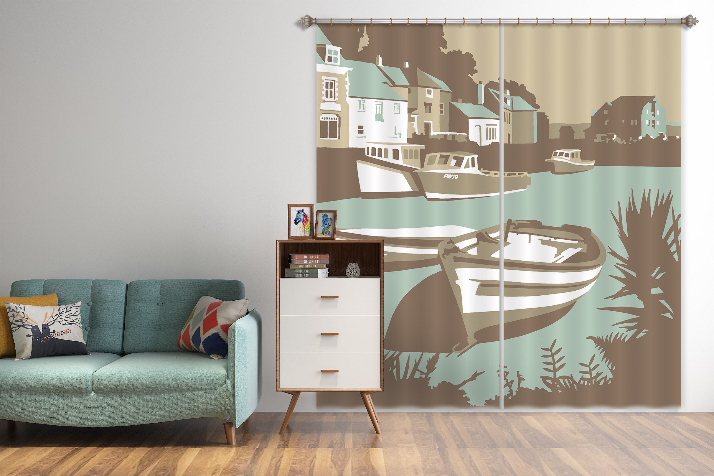 3D Padstow 126 Steve Read Curtain Curtains Drapes