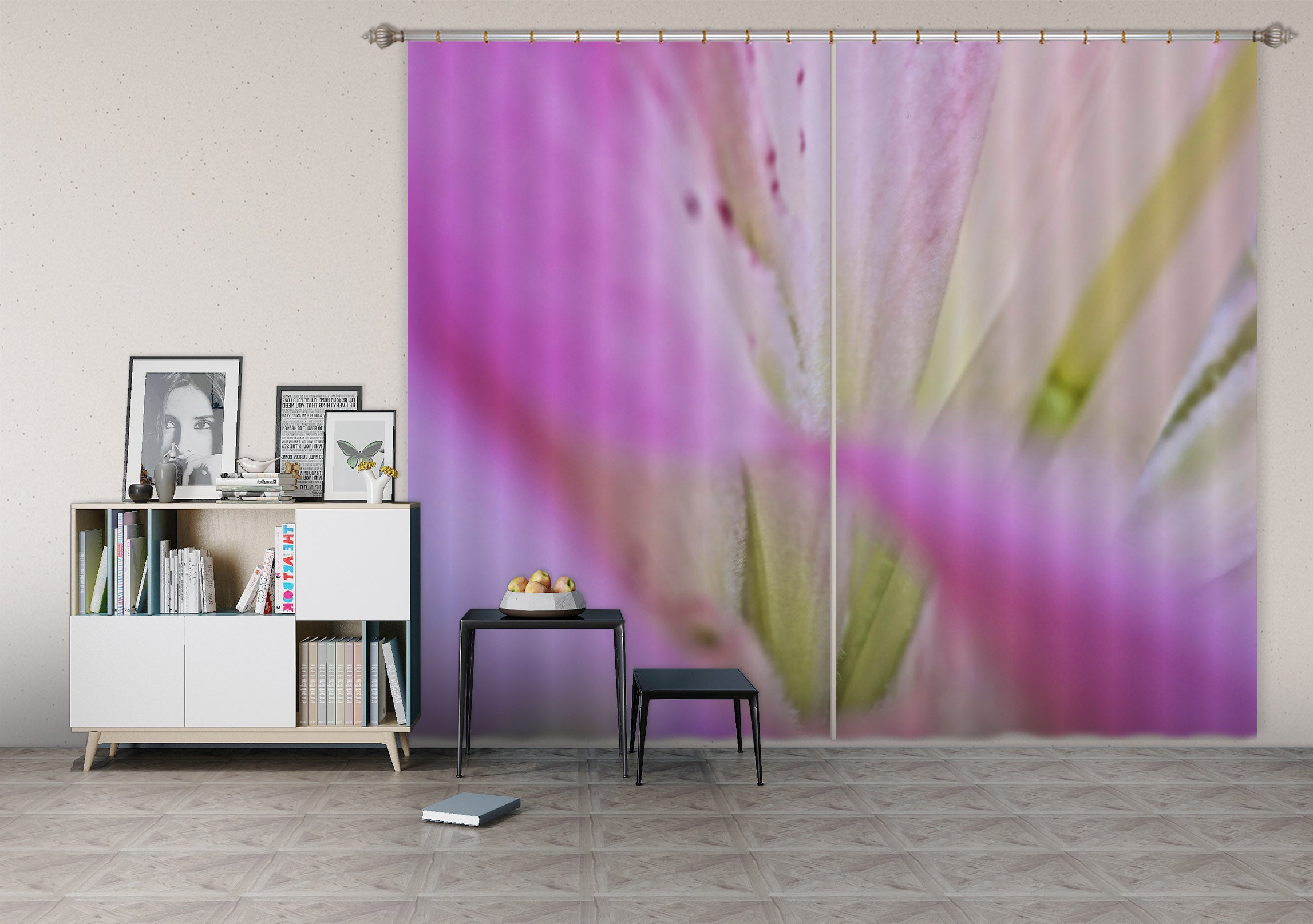 3D Freesia Glow 048 Kathy Barefield Curtain Curtains Drapes