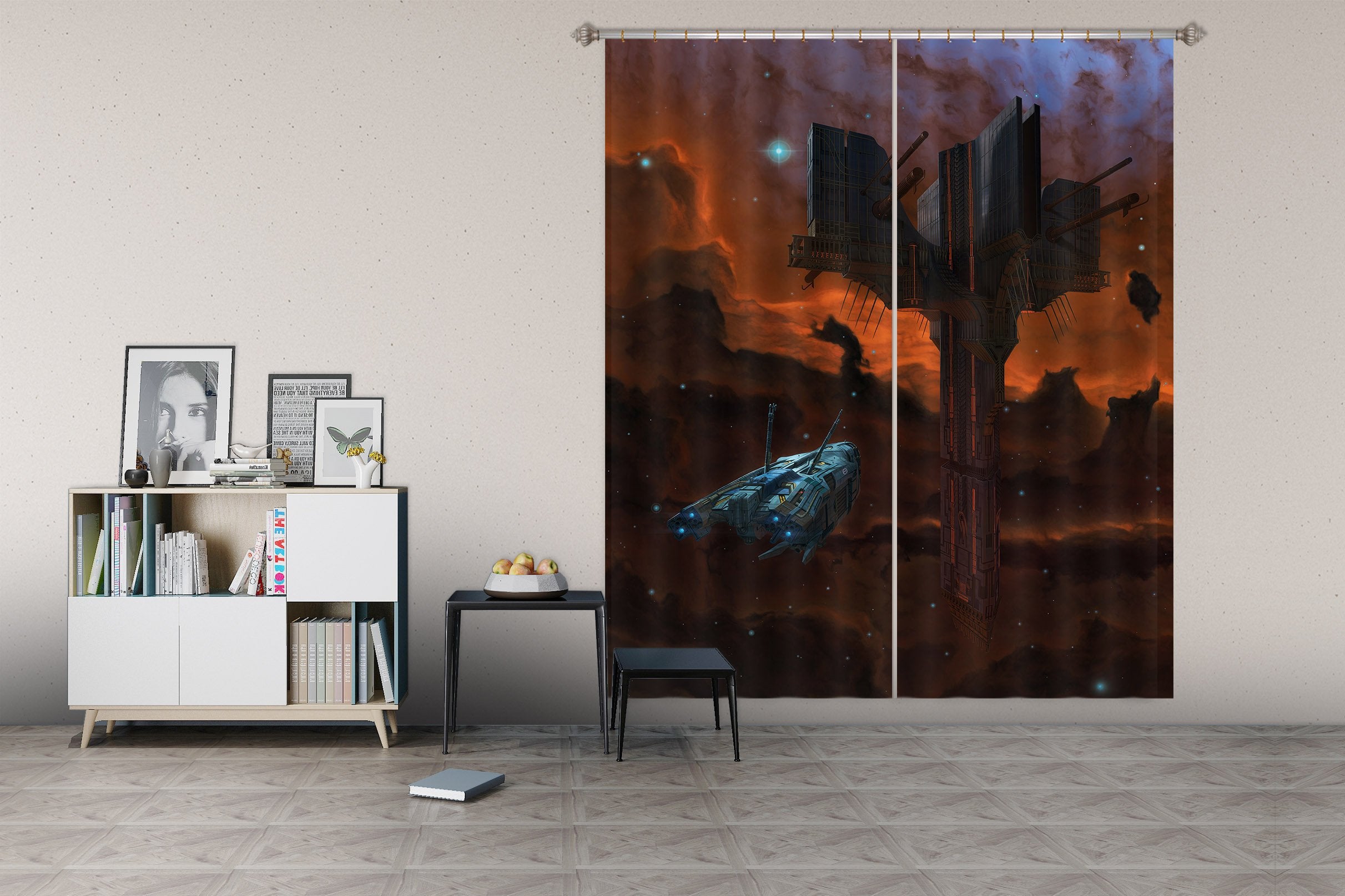3D Alien Artifact 007 Vincent Hie Curtain Curtains Drapes Wallpaper AJ Wallpaper 