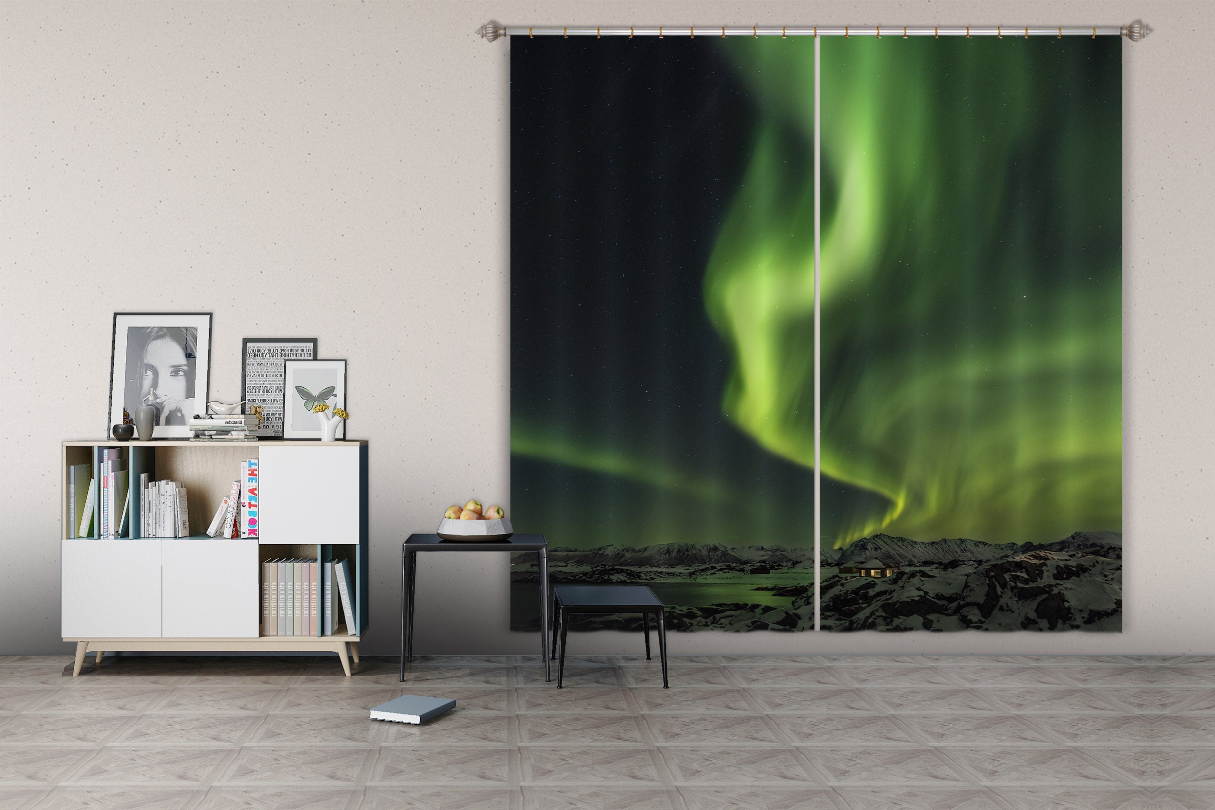3D Green Light 120 Marco Carmassi Curtain Curtains Drapes