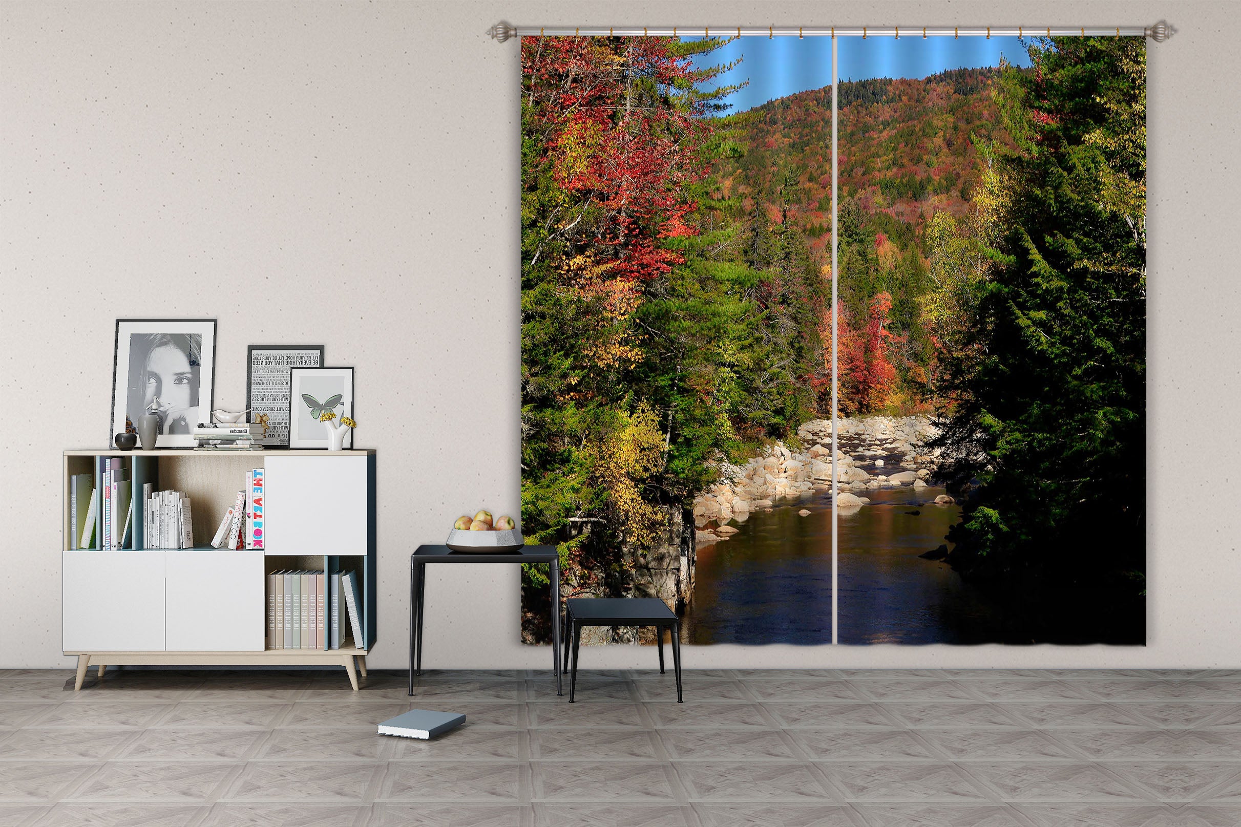 3D River Bend 62161 Kathy Barefield Curtain Curtains Drapes