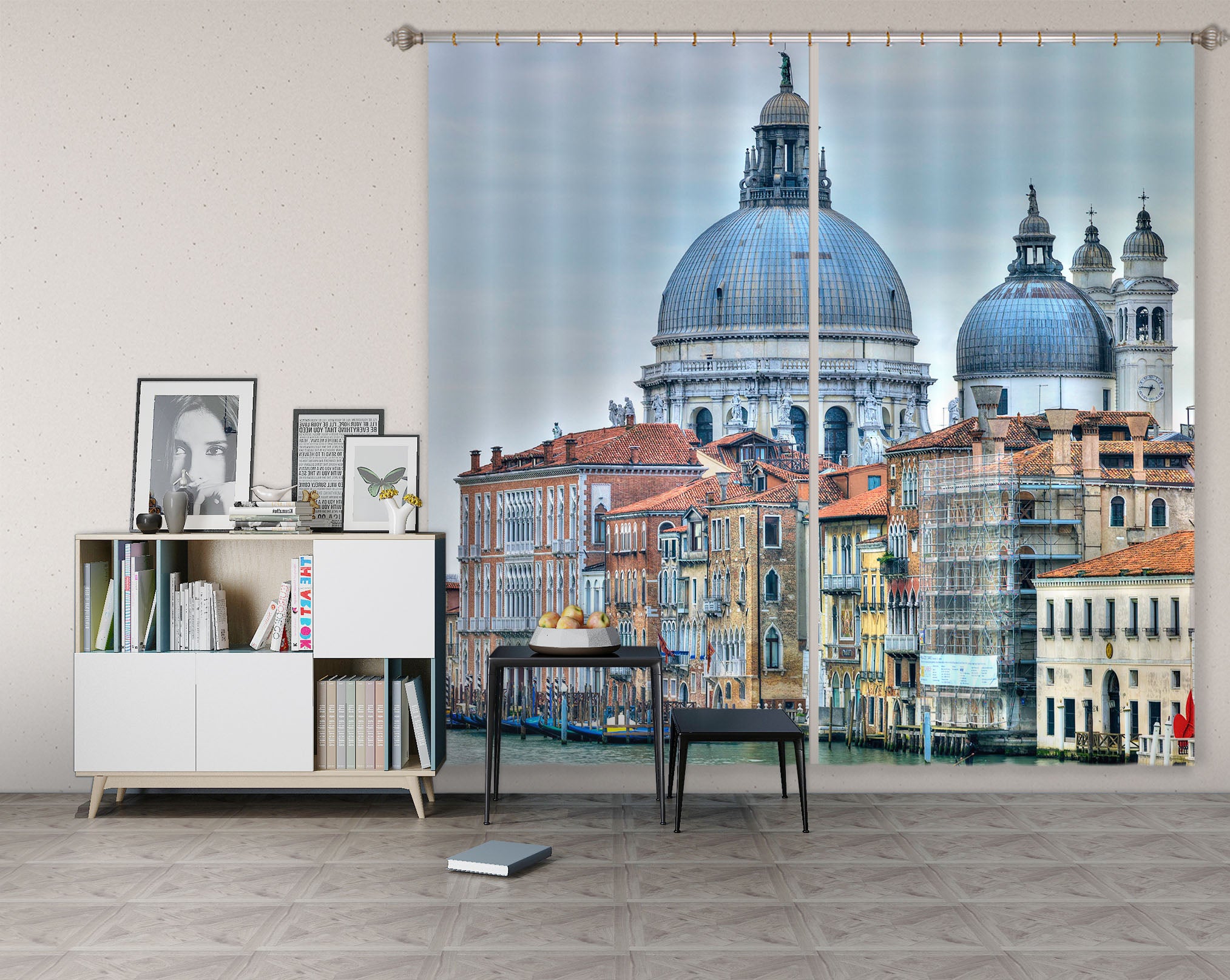 3D Beautiful City 214 Assaf Frank Curtain Curtains Drapes