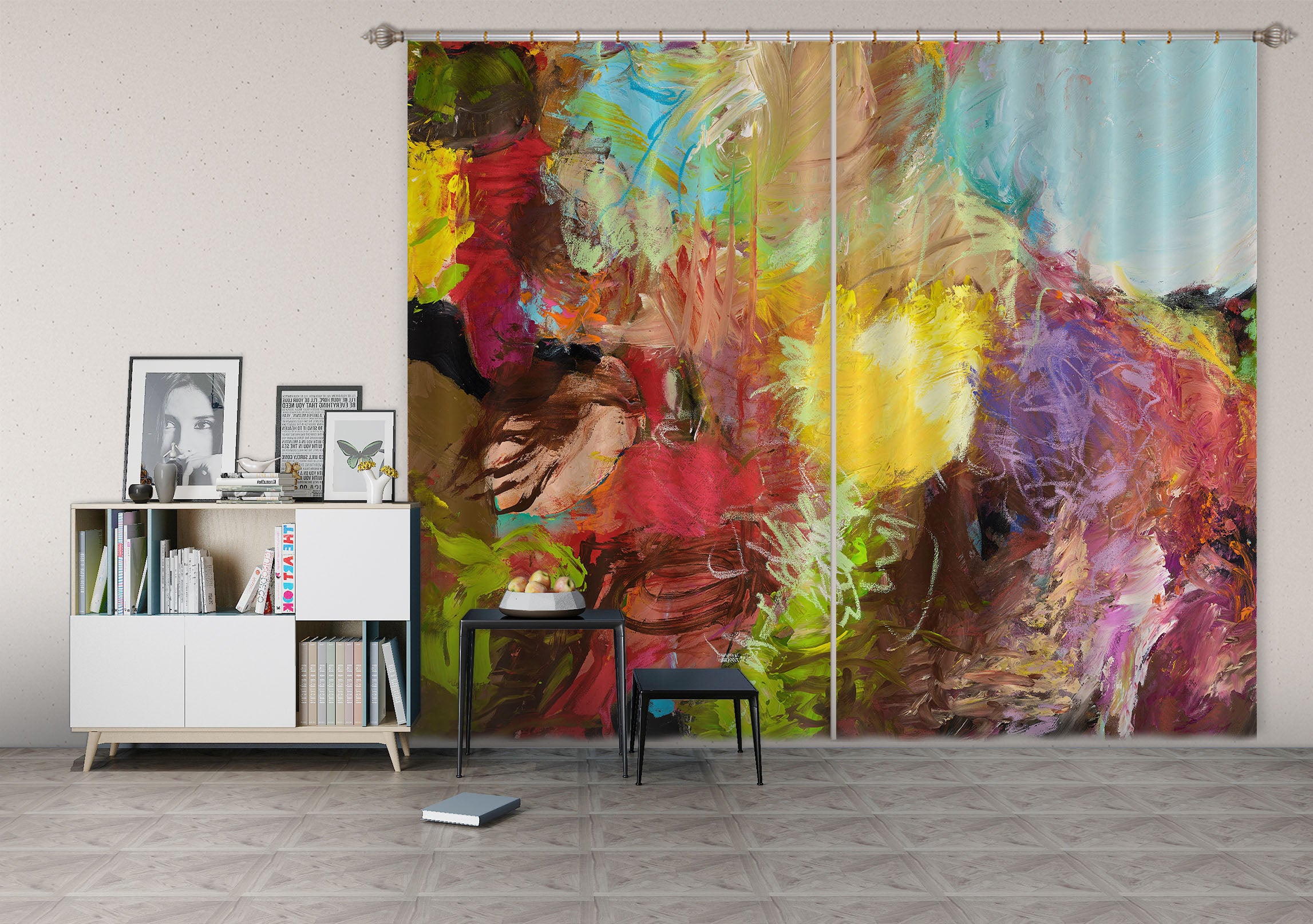 3D Beautiful Color 117 Allan P. Friedlander Curtain Curtains Drapes