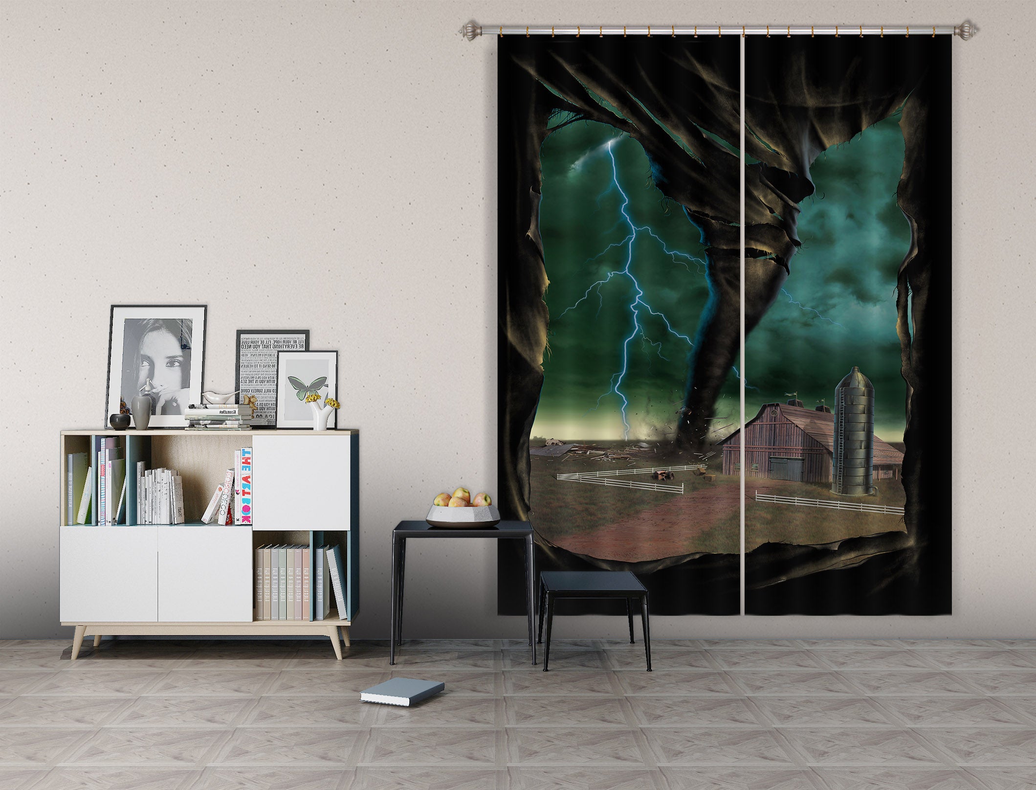3D Tornado Breakthrough 084 Vincent Hie Curtain Curtains Drapes