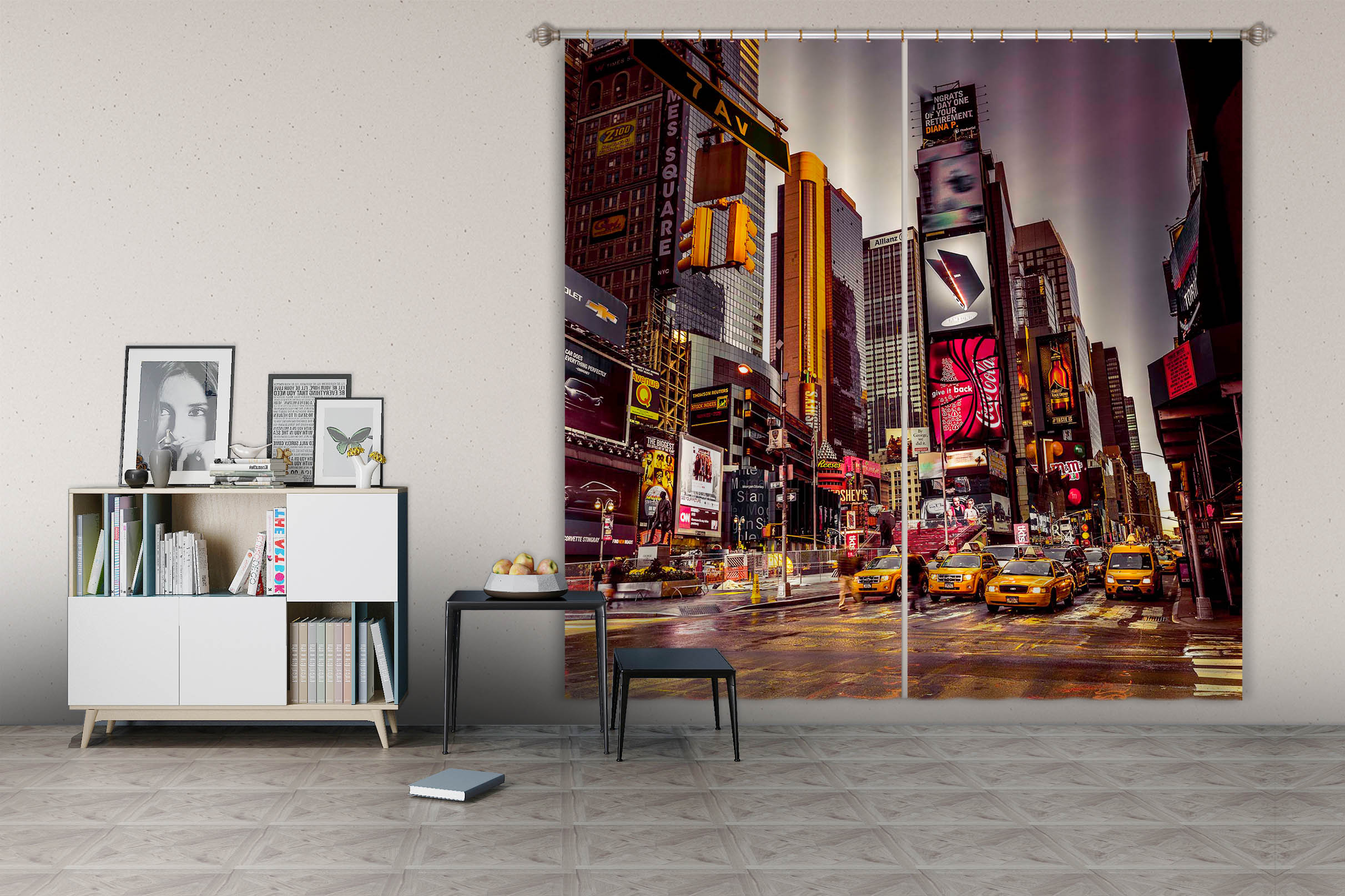 3D New York Street 007 Assaf Frank Curtain Curtains Drapes