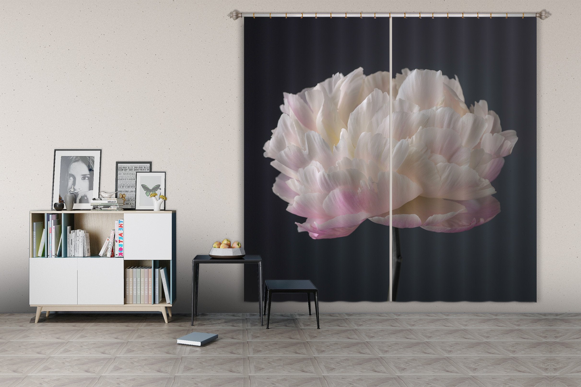 3D Beautiful Flowers 014 TAssaf Frank Curtain Curtains Drapes Wallpaper AJ Wallpaper 