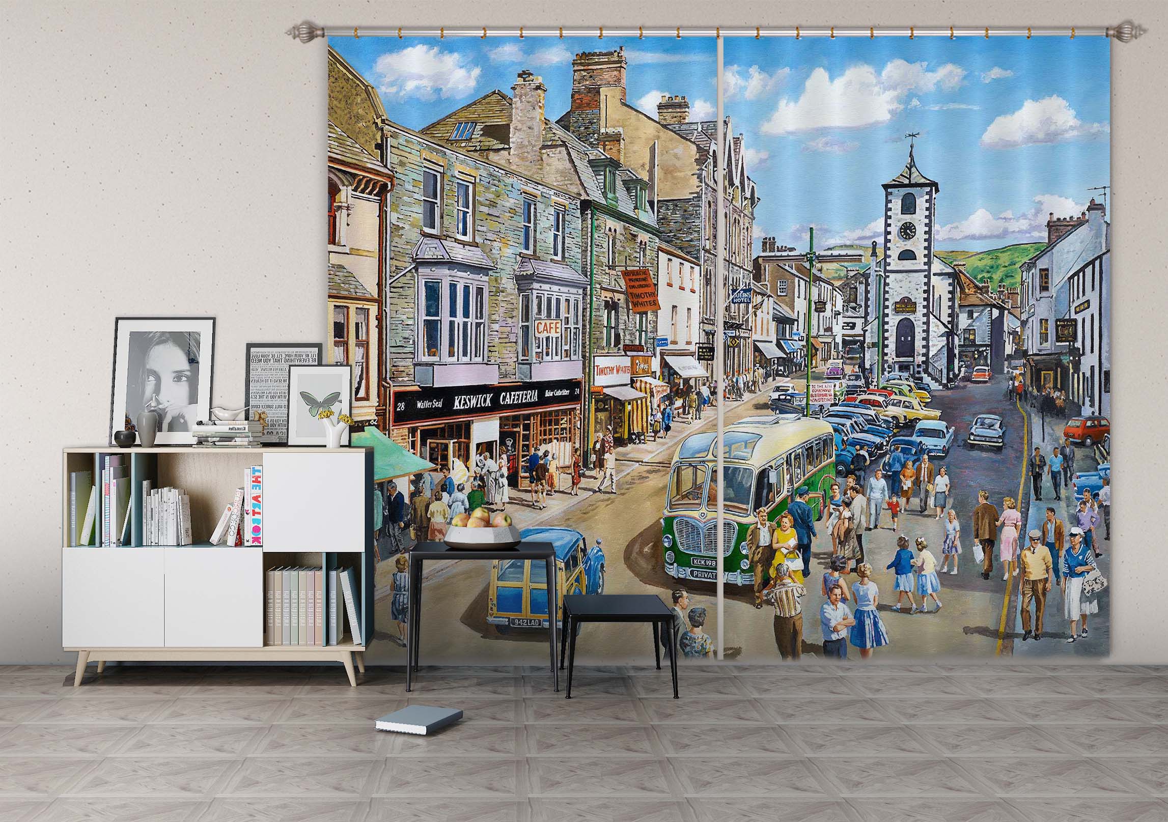 3D Keswick Cumbria 073 Trevor Mitchell Curtain Curtains Drapes