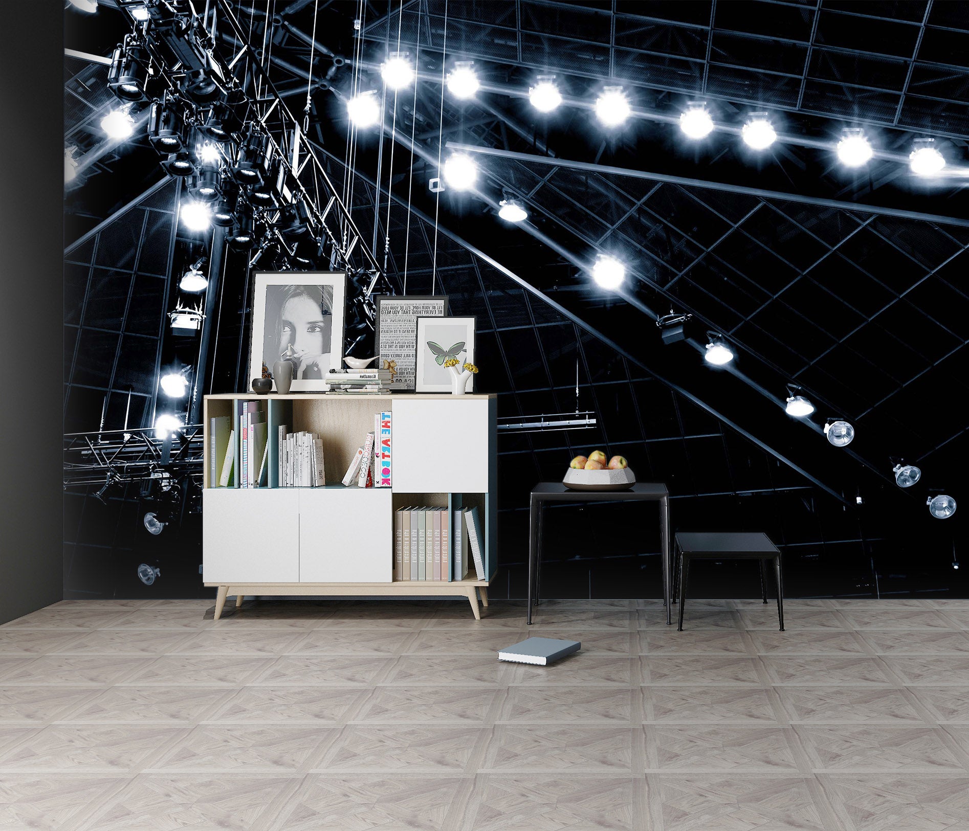 3D Bright Light 114 Noirblanc777 Wall Mural Wall Murals