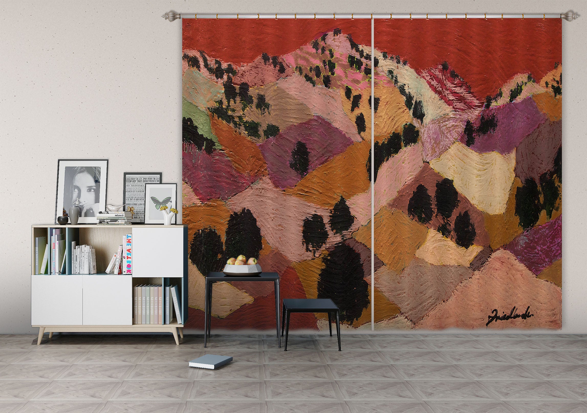 3D Valley Tree 104 Allan P. Friedlander Curtain Curtains Drapes