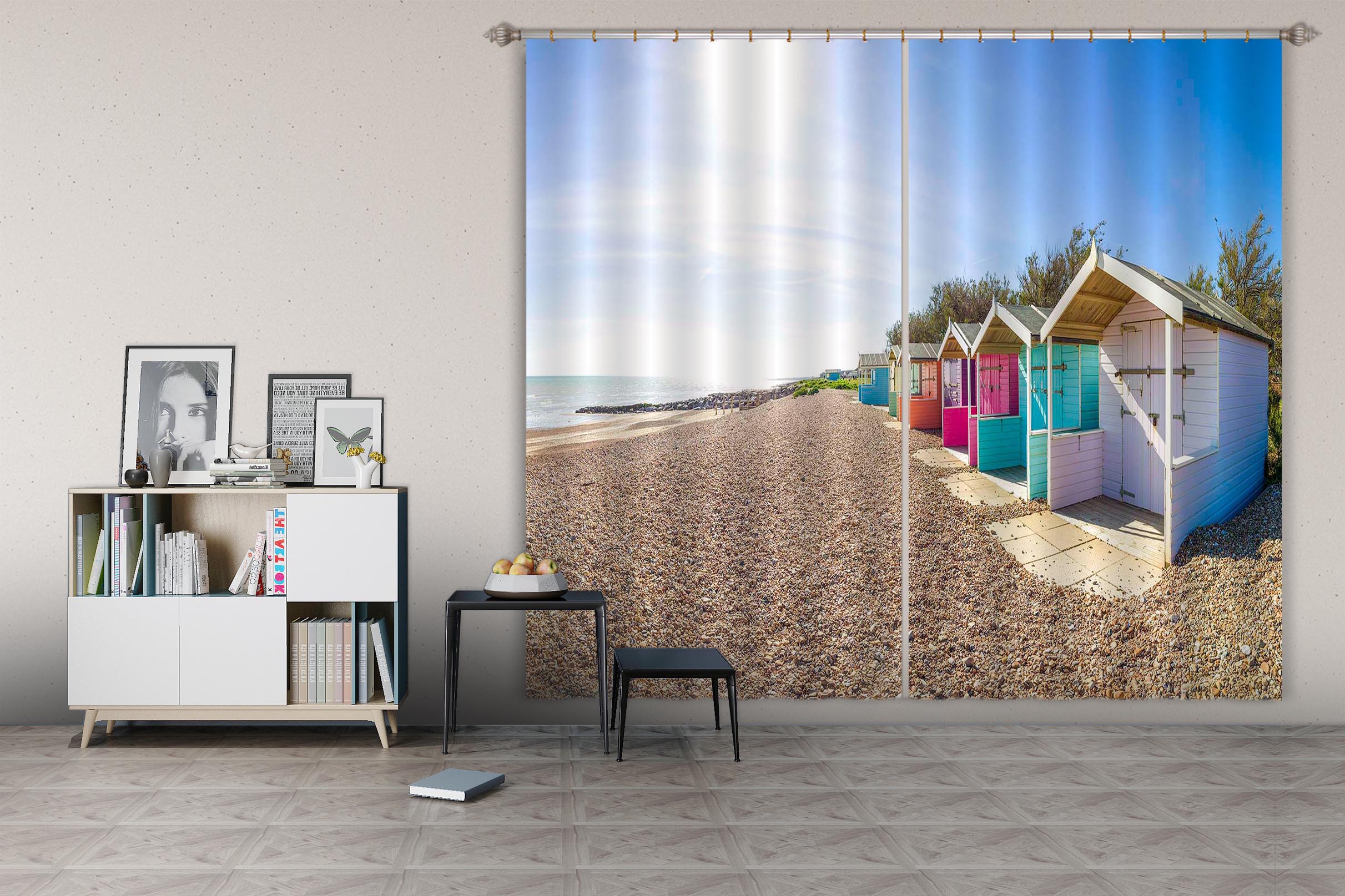 3D Desert Hut 025 Assaf Frank Curtain Curtains Drapes
