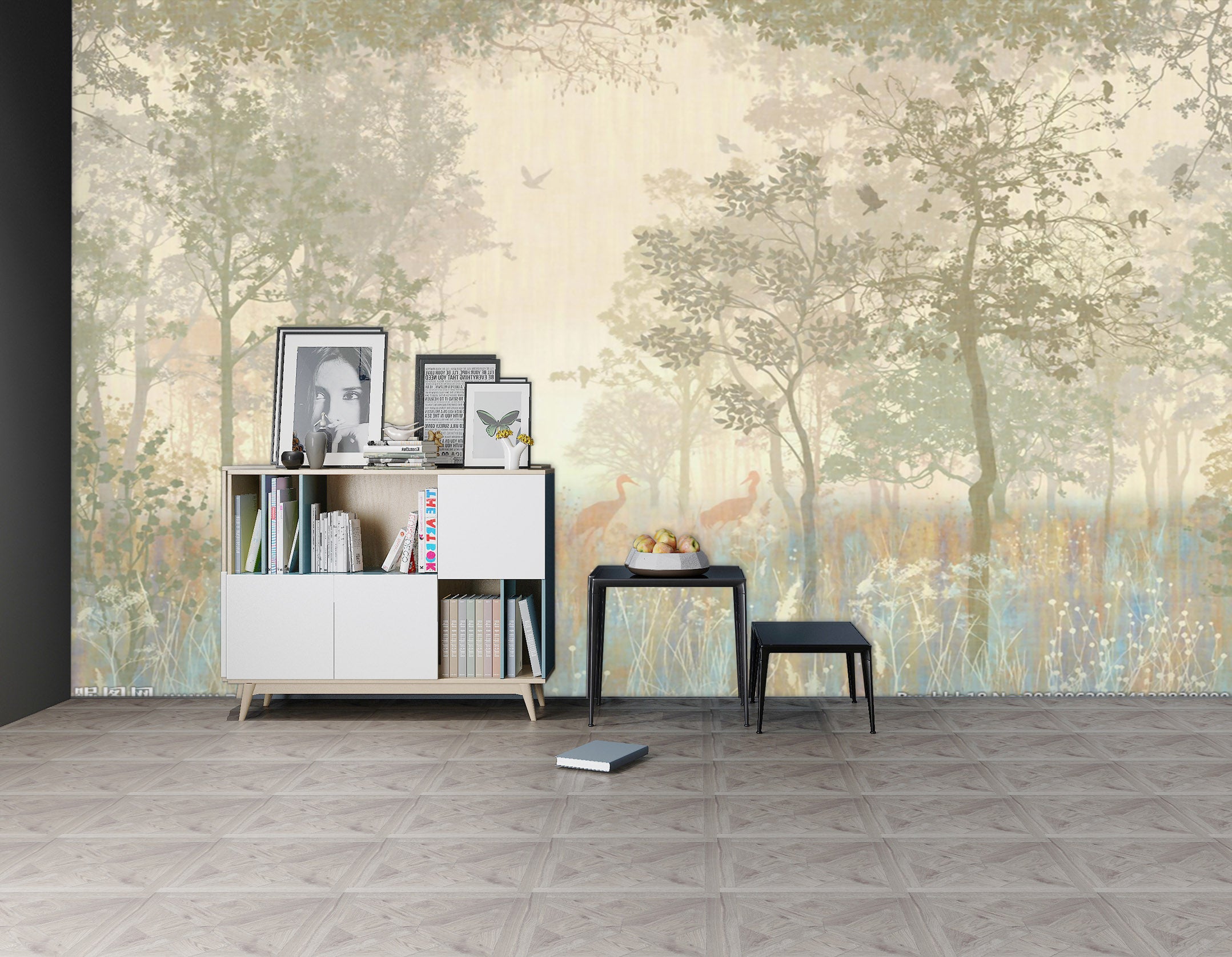 3D Graffiti Crane 1536 Wall Murals