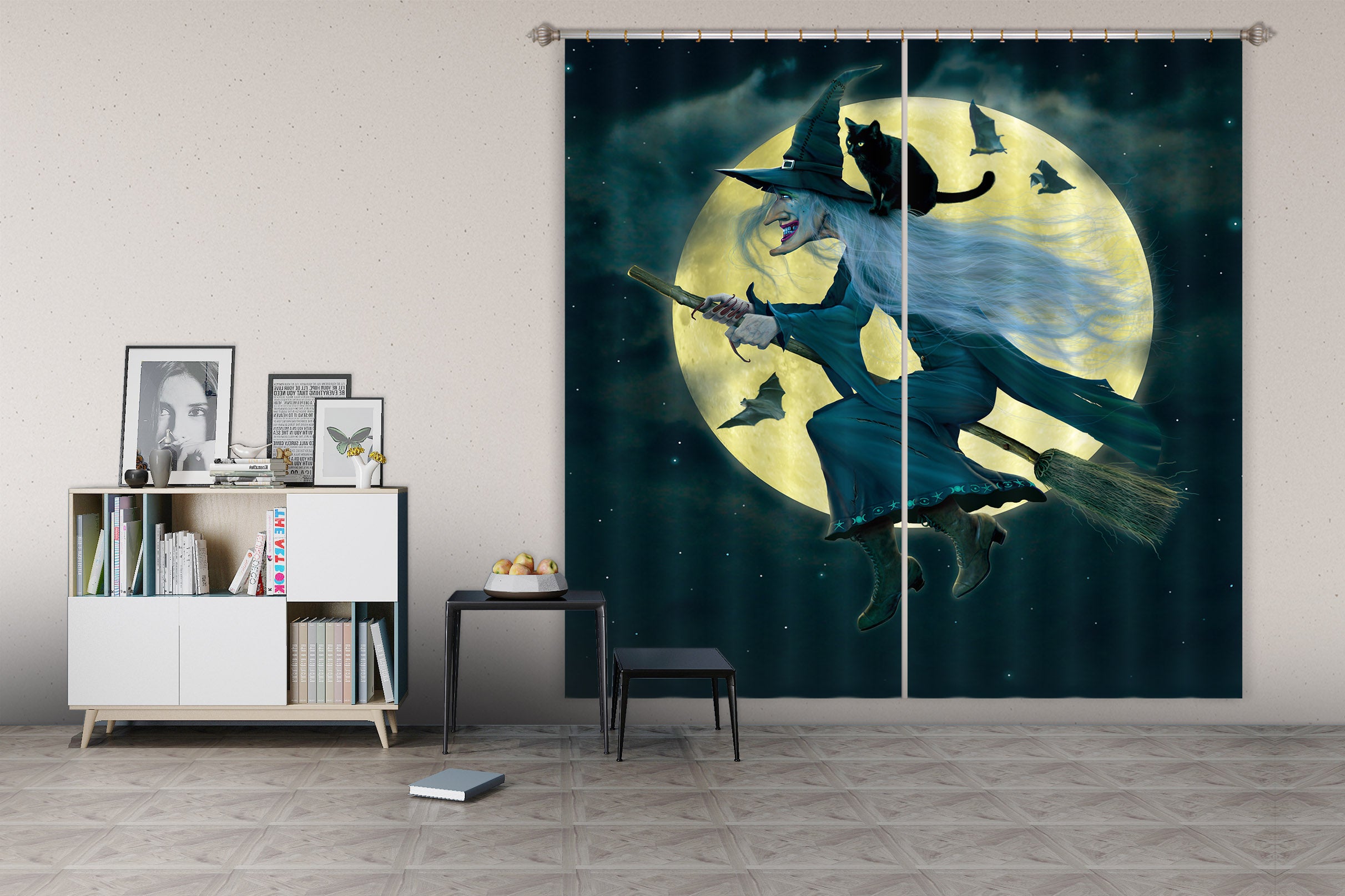 3D Witch 093 Vincent Hie Curtain Curtains Drapes