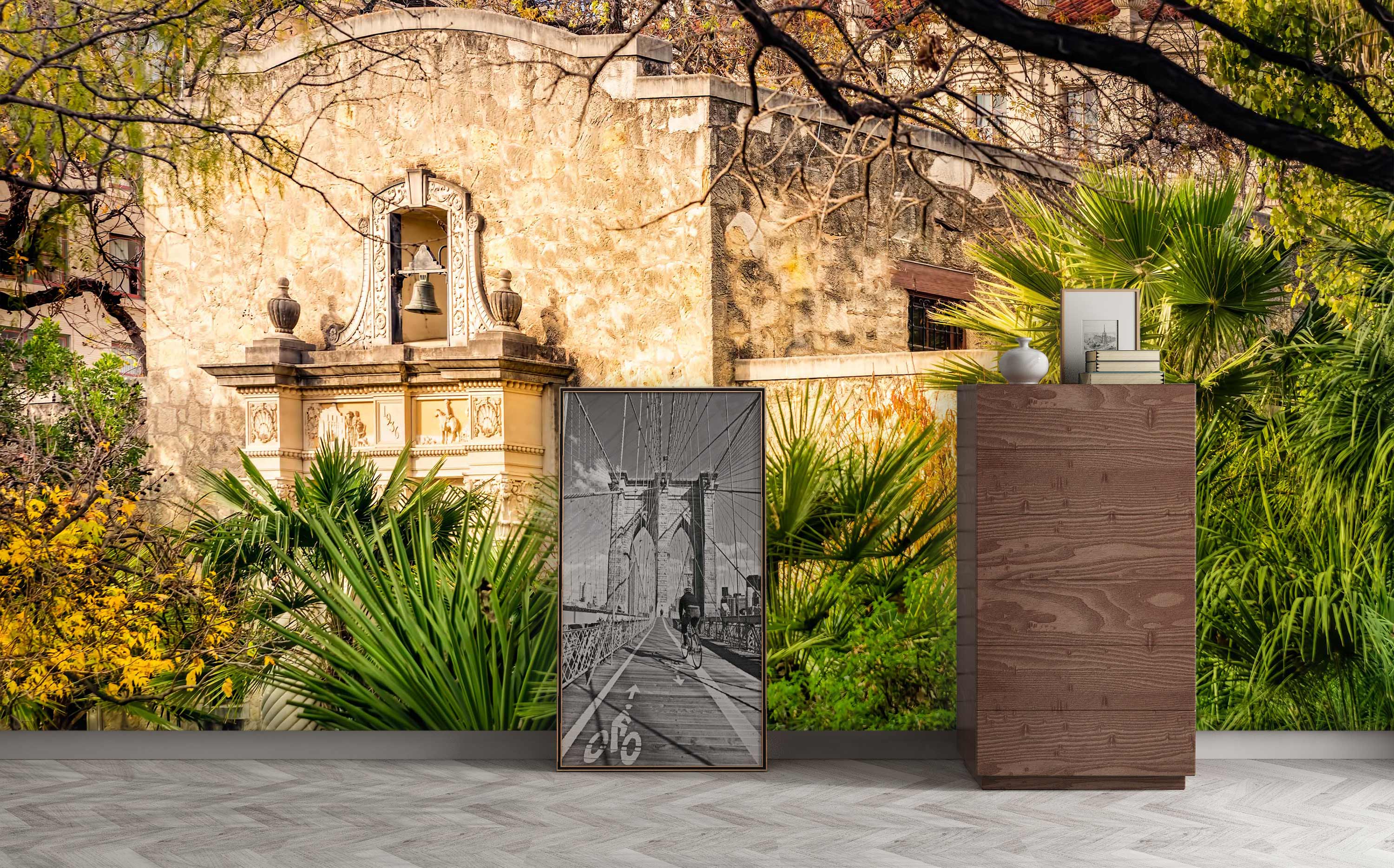 3D House Trees 5243 Beth Sheridan Wall Mural Wall Murals