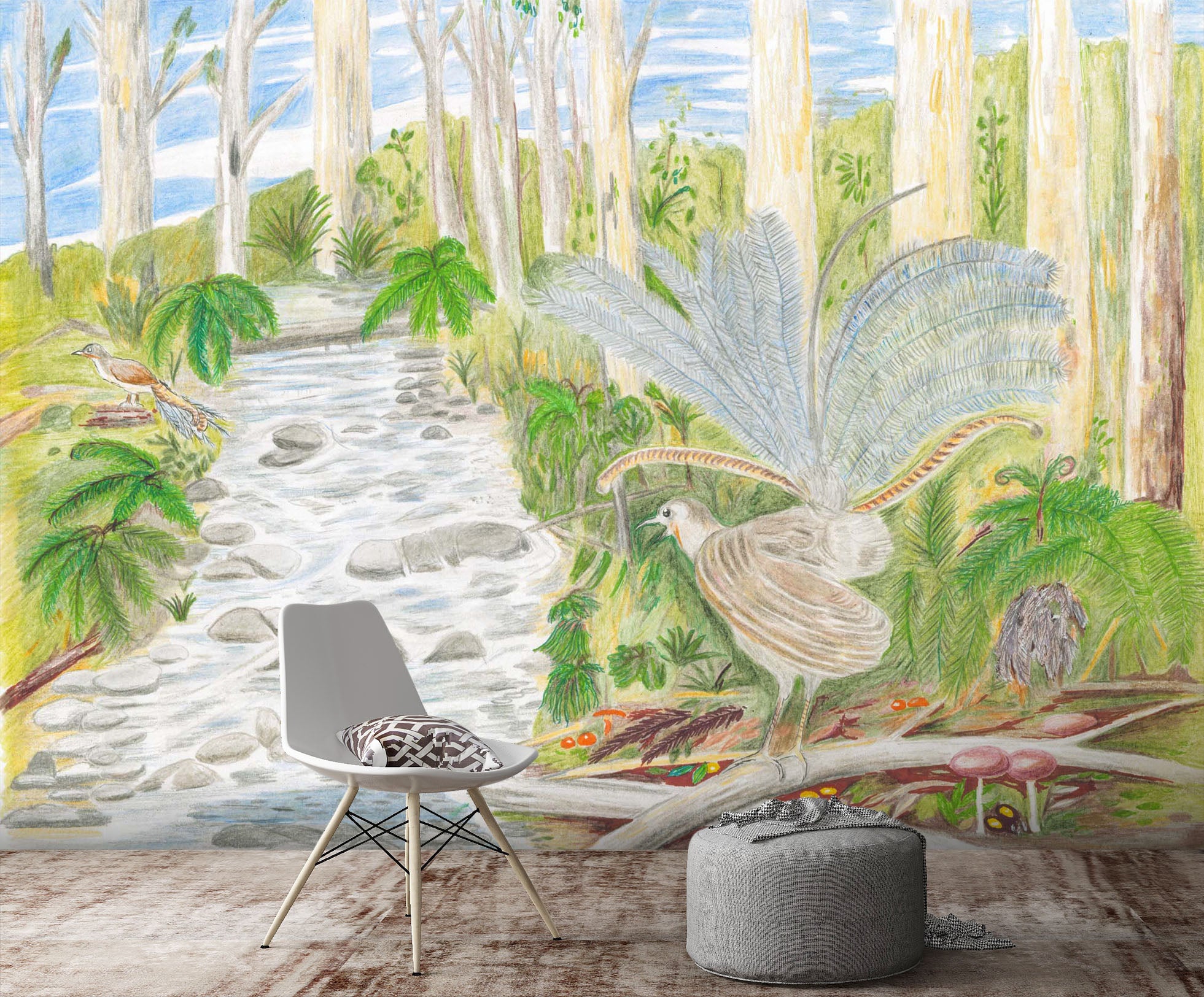 3D Forest Path1410 Michael Sewell Wall Mural Wall Murals