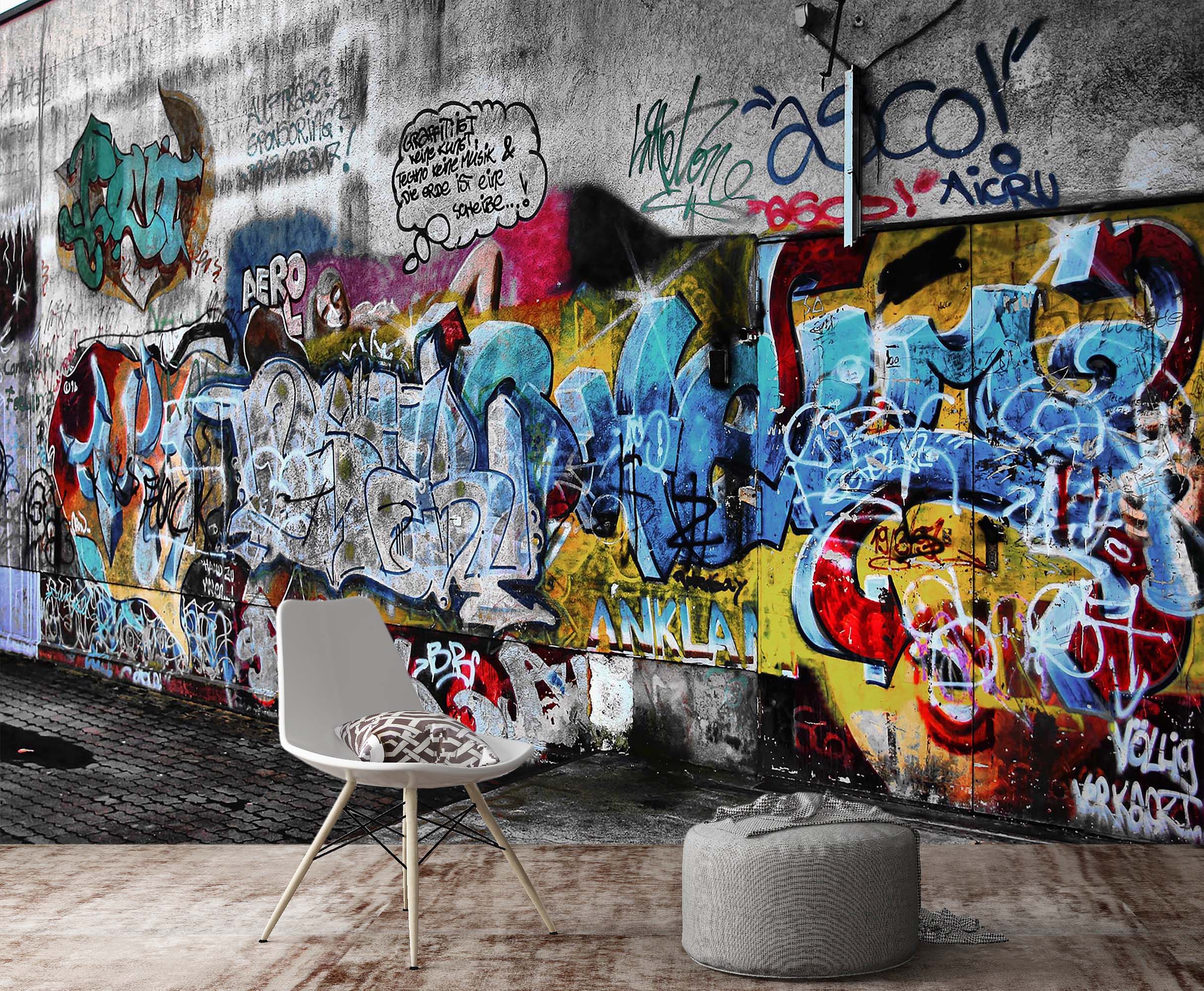 3D Street Graffiti 031 Wall Murals
