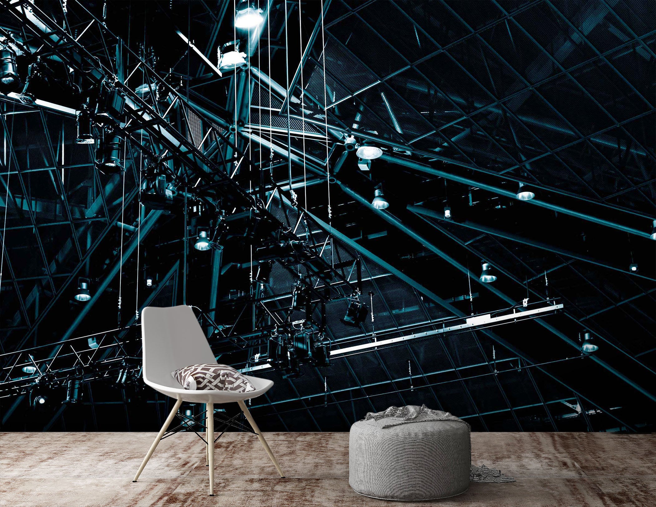 3D Raindrop Metal 108 Noirblanc777 Wall Mural Wall Murals