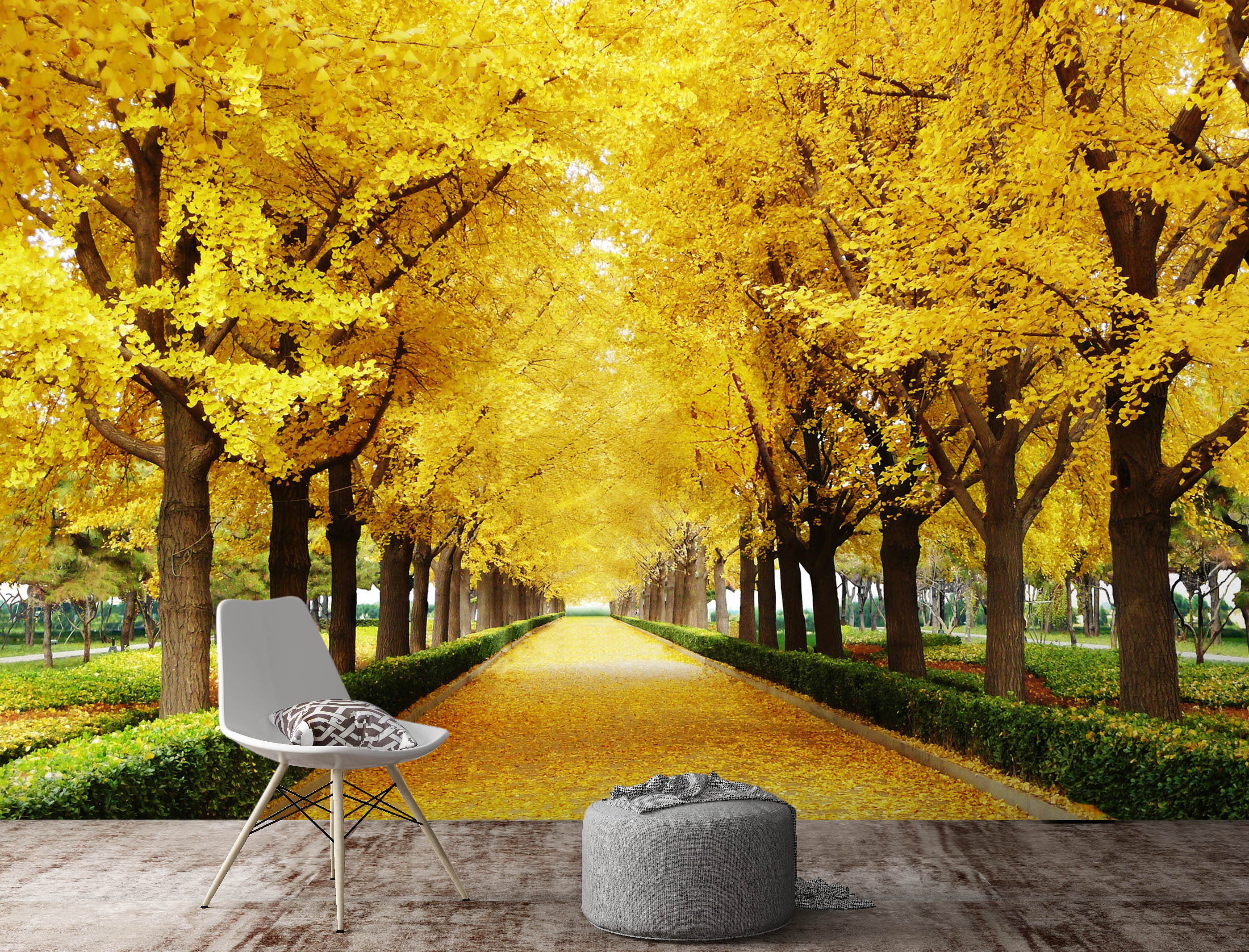 3D Golden Autumn 1012 Wall Murals