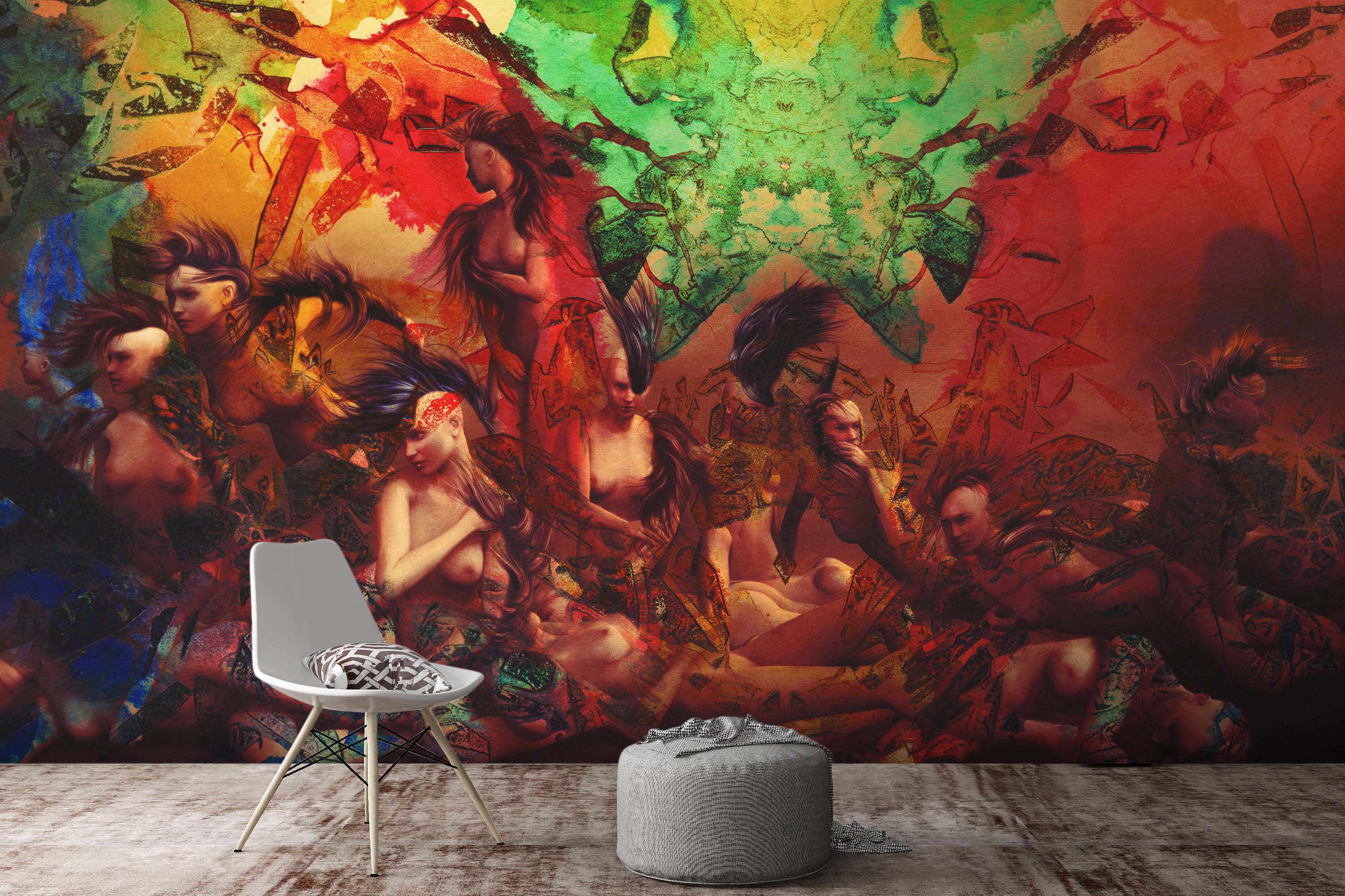 3D Life In Technicolor 1407 Marco Cavazzana Wall Mural Wall Murals