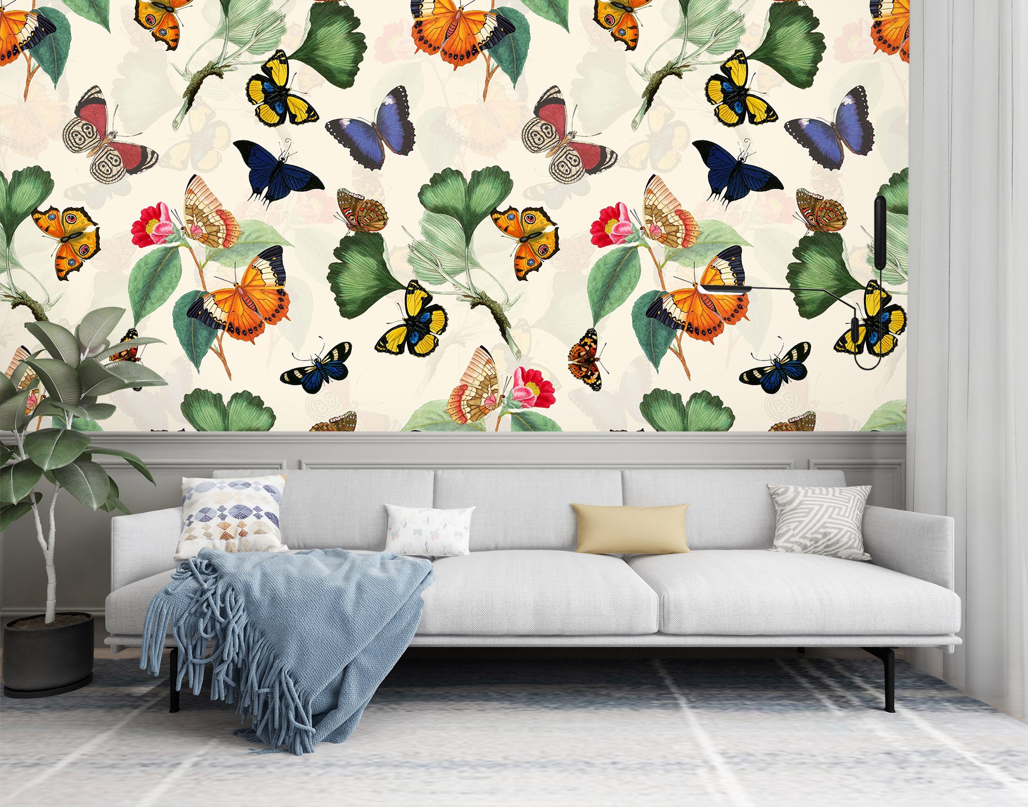 3D Color Butterfly 135 Uta Naumann Wall Mural Wall Murals