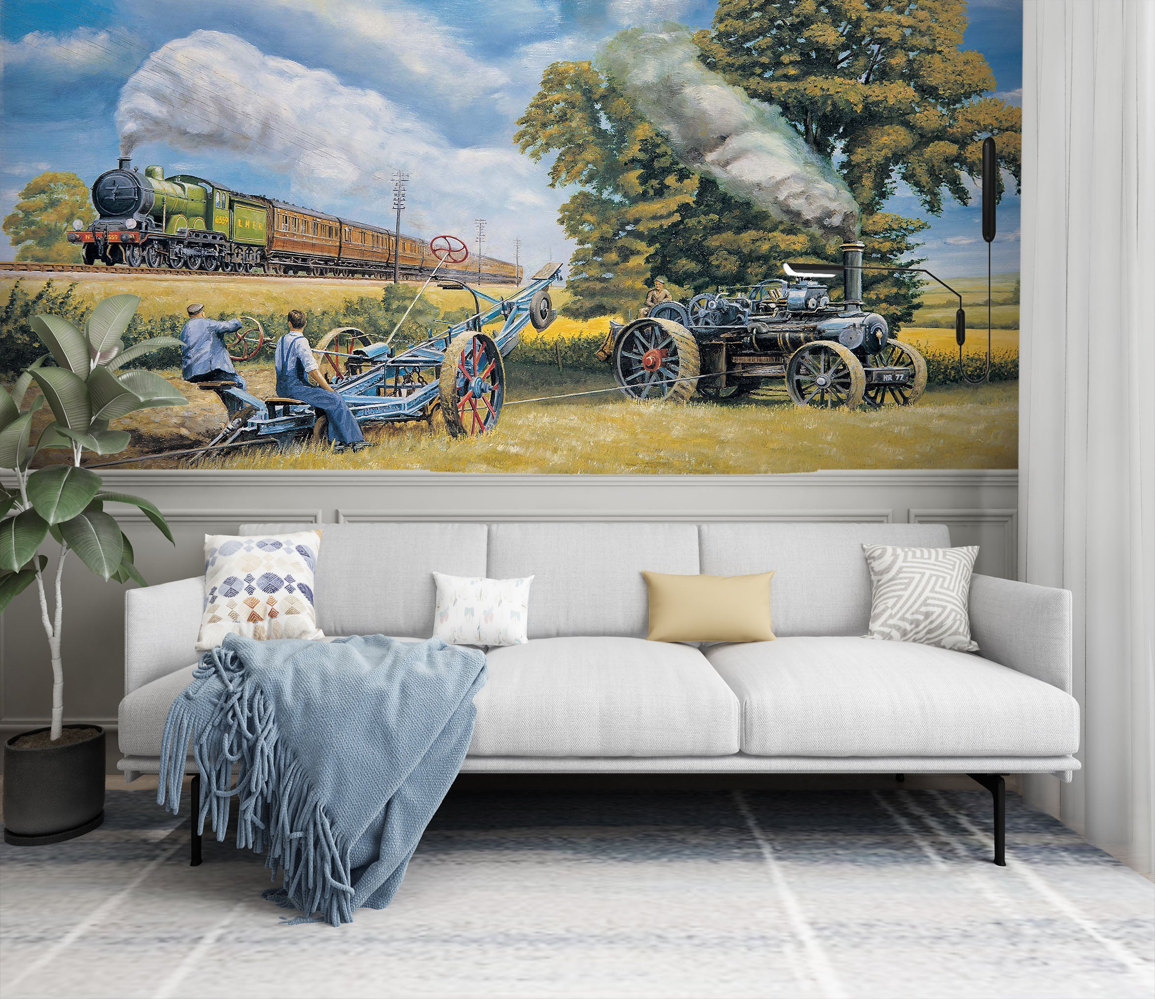 3D In Days Of Steam 1029 Trevor Mitchell Wall Mural Wall Murals