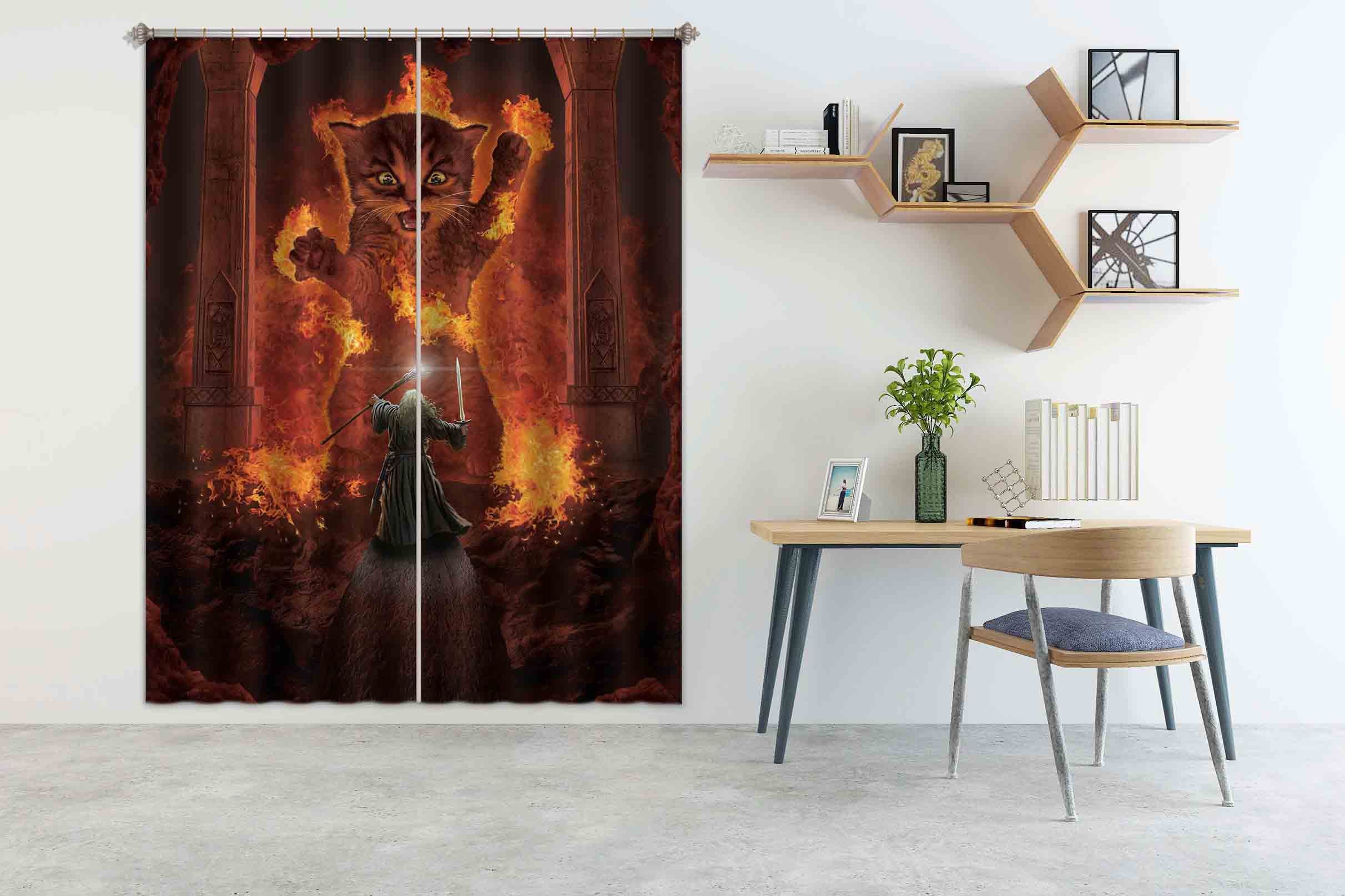 3D You Shall Not Pass 097 Vincent Hie Curtain Curtains Drapes