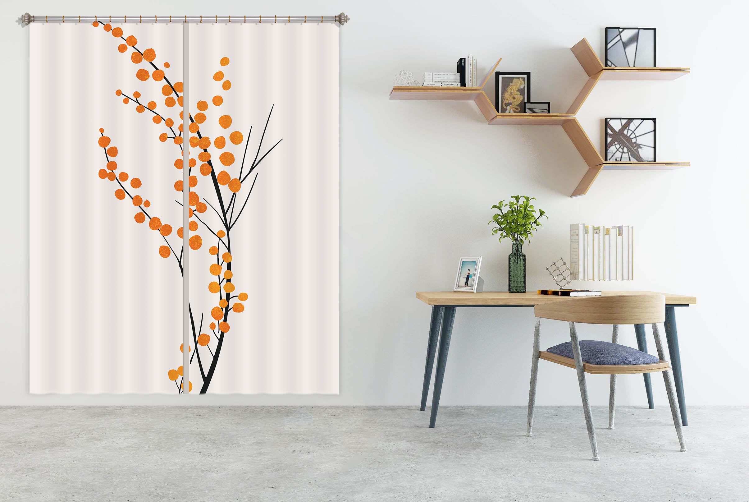 3D Flower Pattern 1139 Boris Draschoff Curtain Curtains Drapes