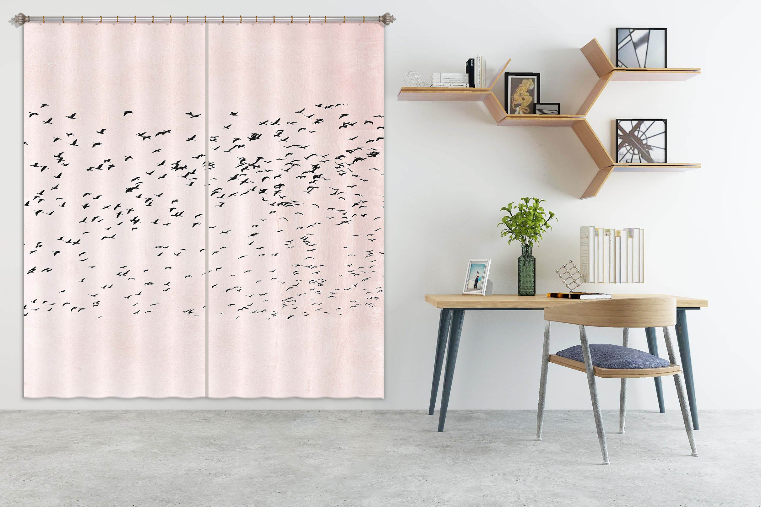 3D Moving On 048 Boris Draschoff Curtain Curtains Drapes