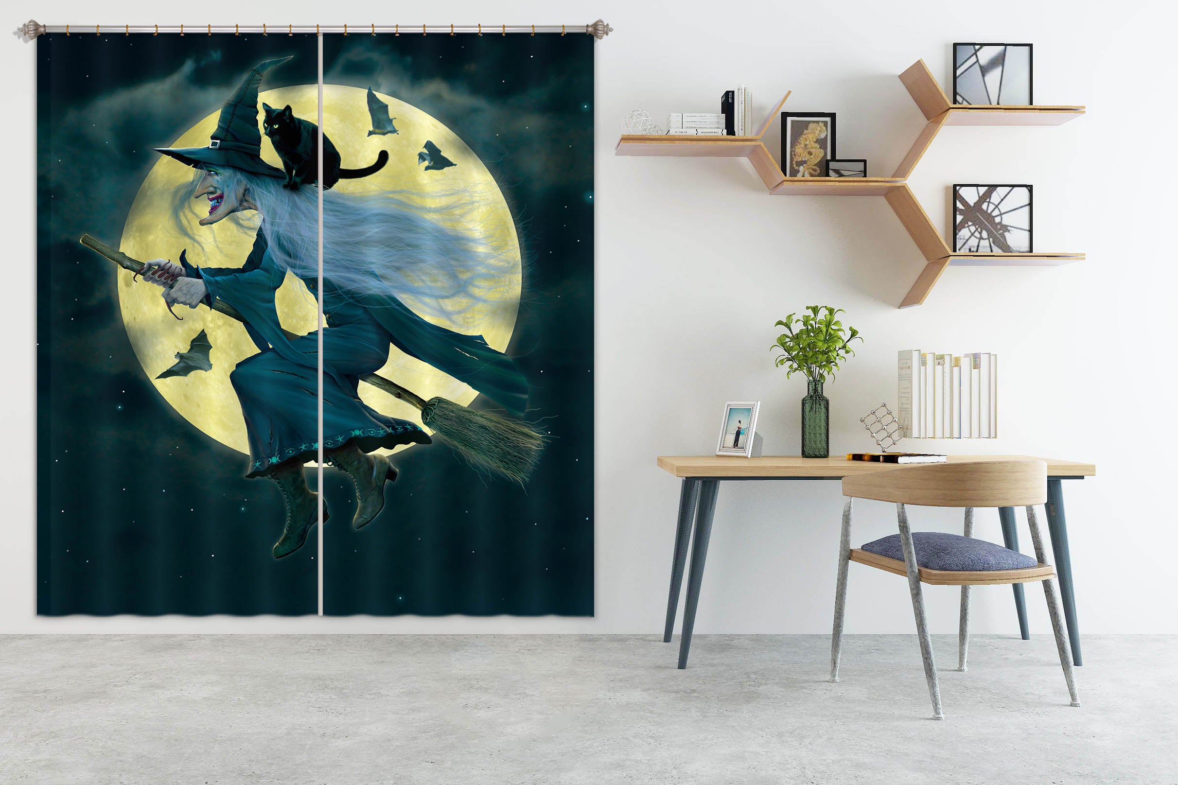 3D Witch 093 Vincent Hie Curtain Curtains Drapes