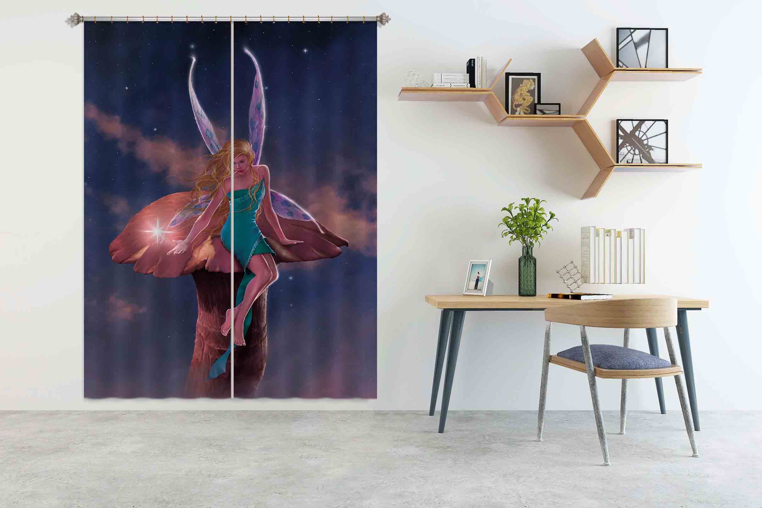 3D A Fairy's Wish 003 Vincent Hie Curtain Curtains Drapes Wallpaper AJ Wallpaper 