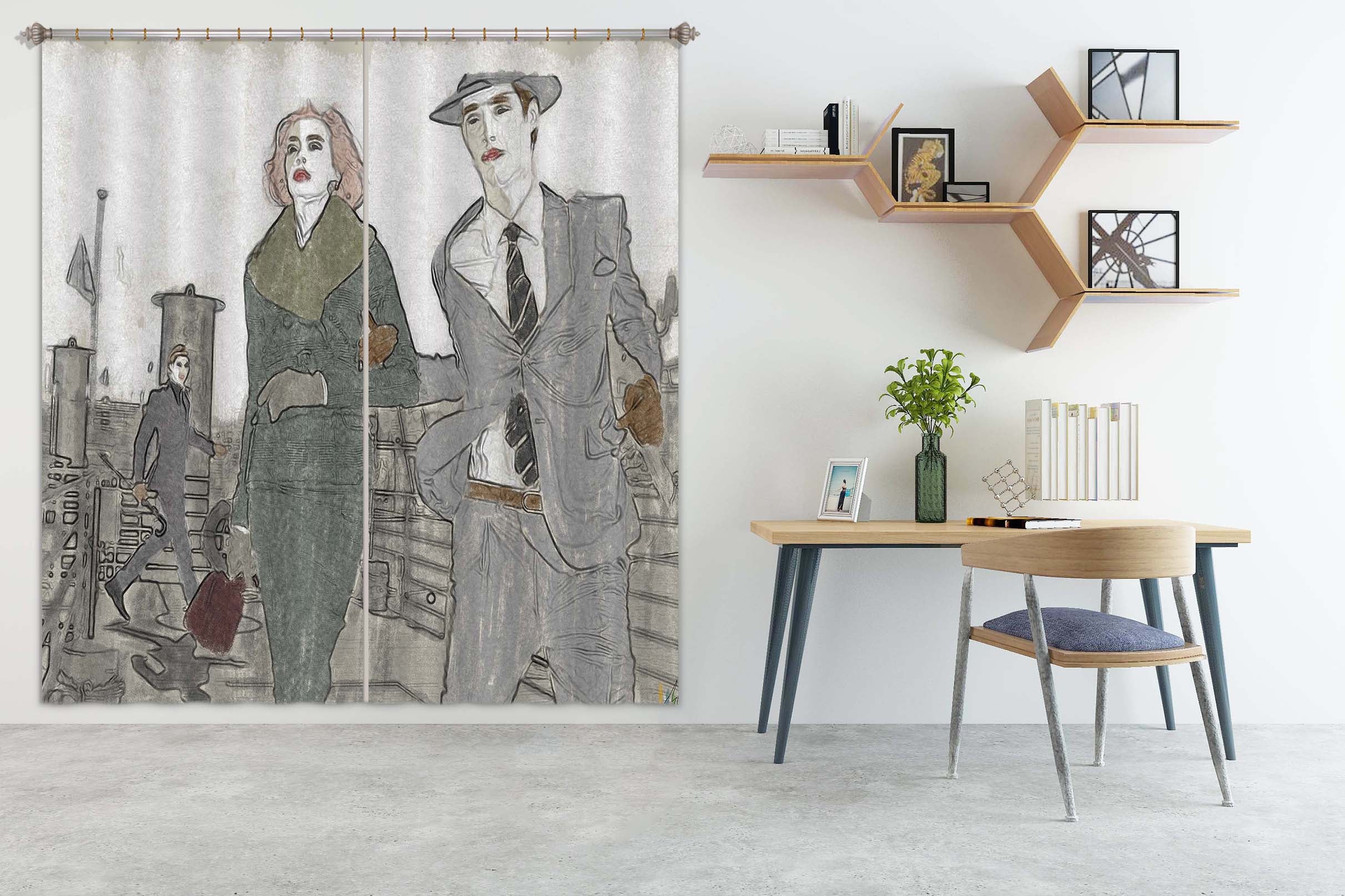 3D Fashion People 046 Marco Cavazzana Curtain Curtains Drapes