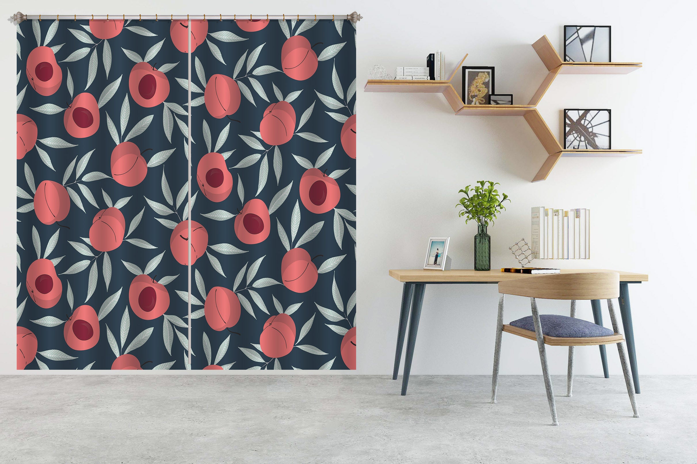 3D Red Flowers 11196 Kashmira Jayaprakash Curtain Curtains Drapes