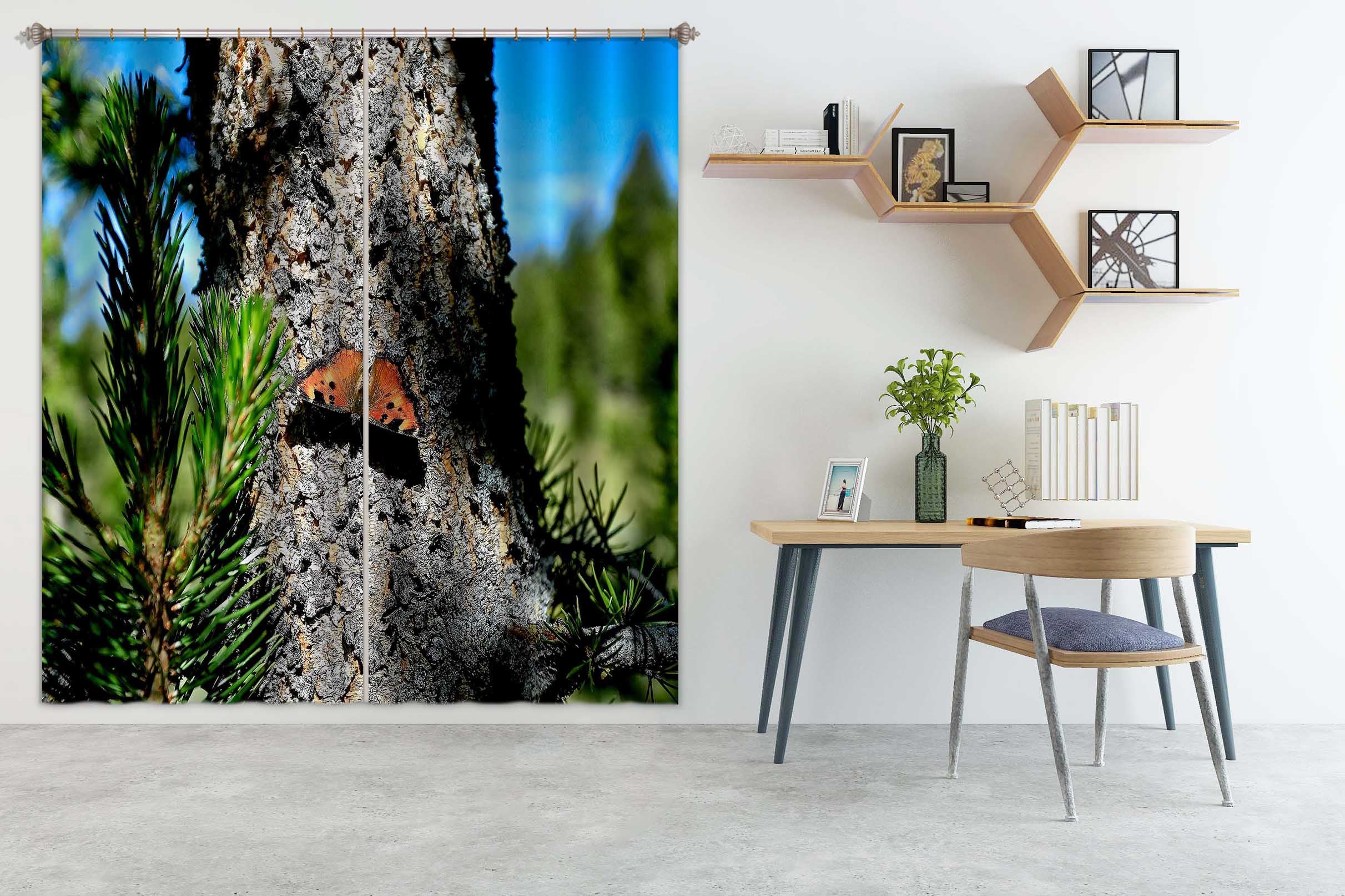 3D Alpine Butterfly 62134 Kathy Barefield Curtain Curtains Drapes