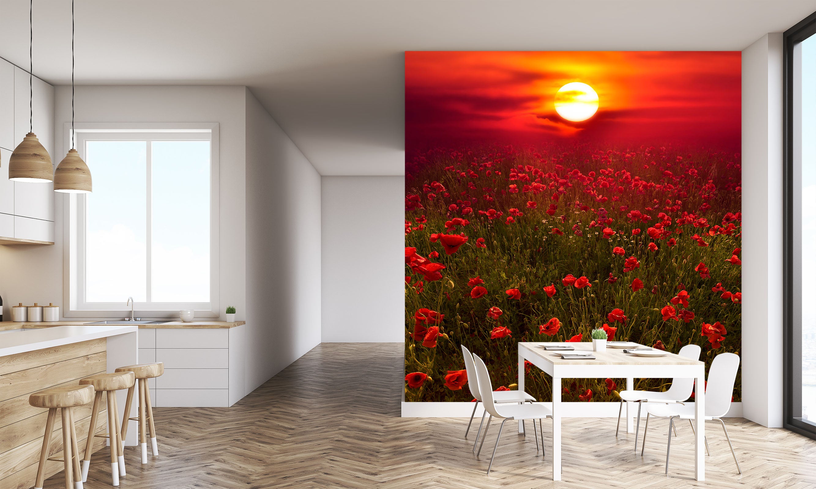 3D Warm Sunset 1460 Marco Carmassi Wall Mural Wall Murals