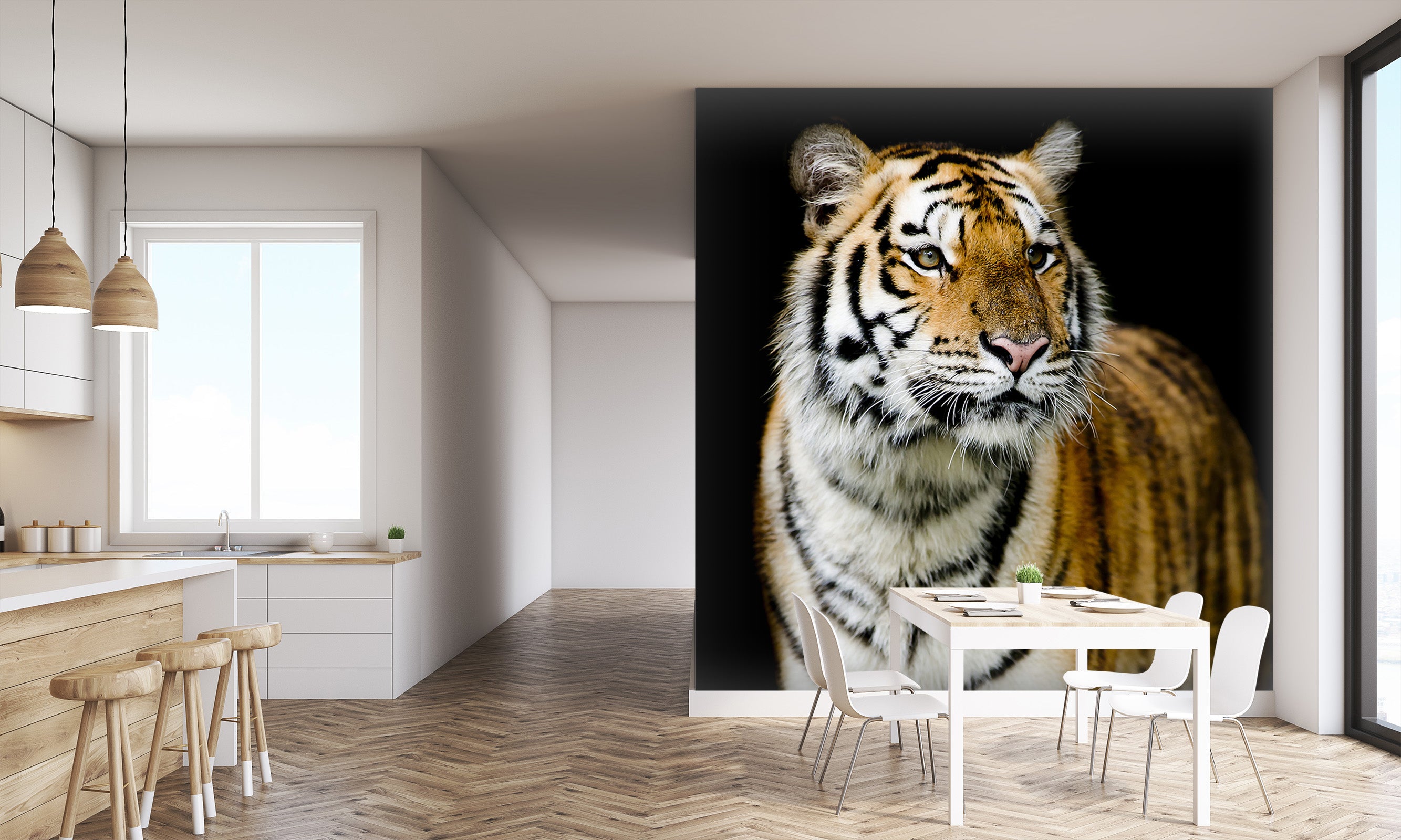 3D Lazy Tiger 179 Wall Murals