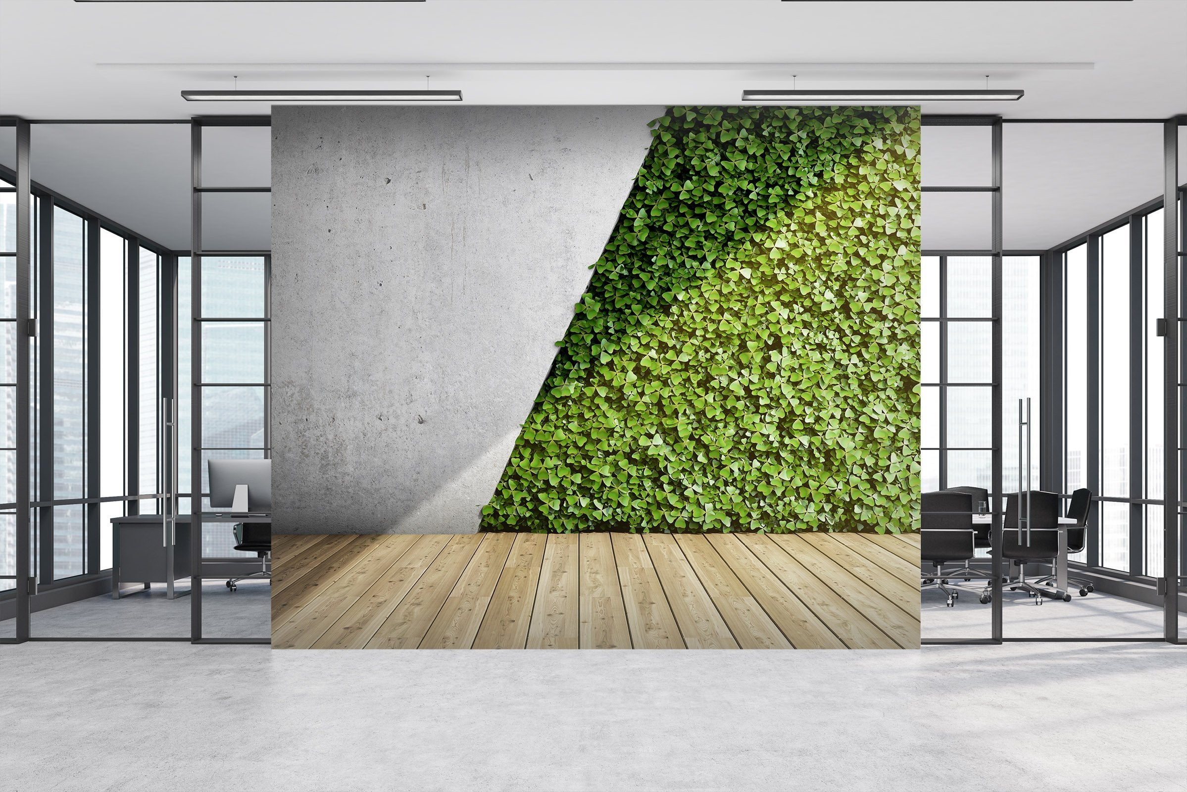 3D Sunlight Plant Wall 345 Wallpaper AJ Wallpaper 2 