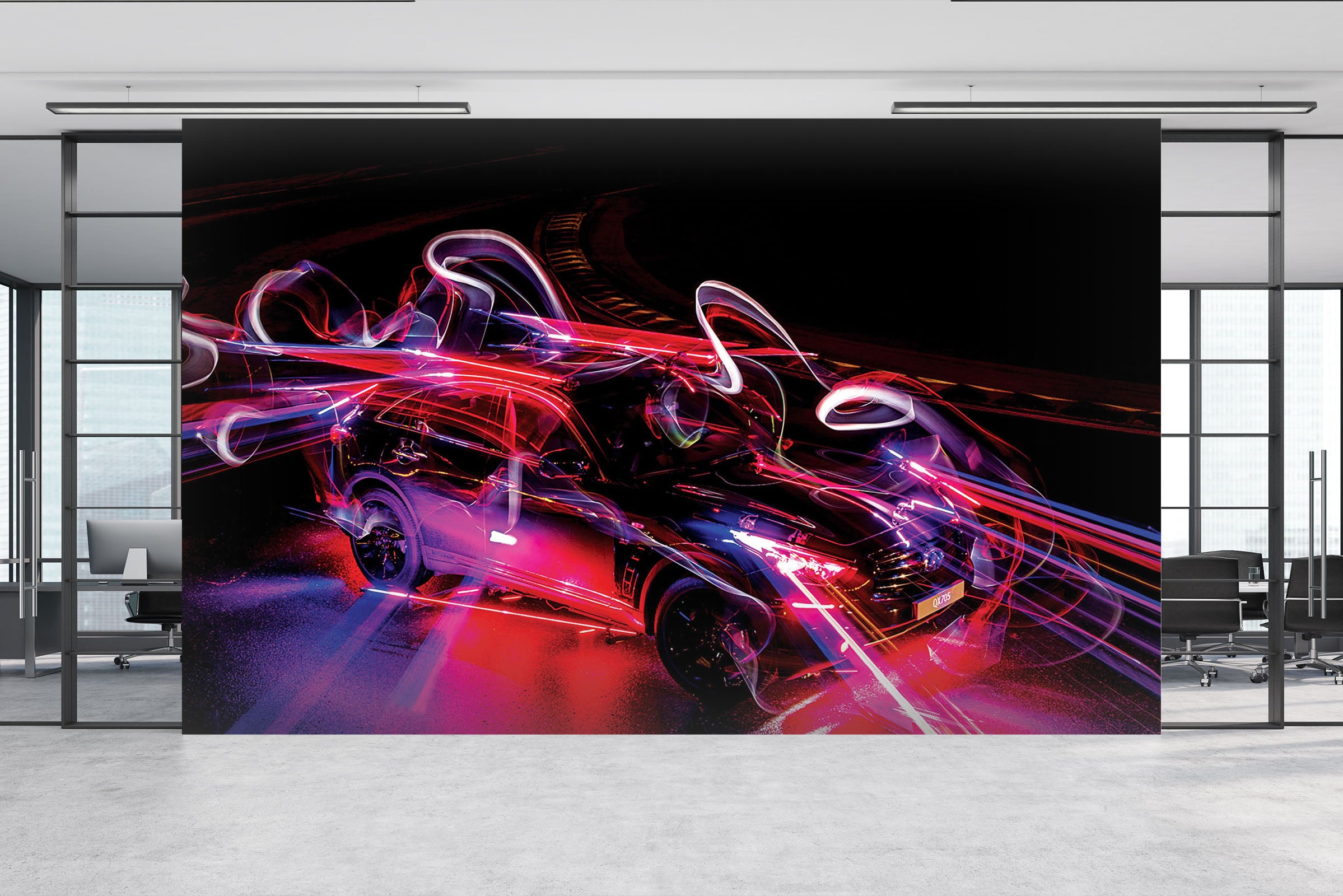 3D Light Motorcycle 138 Vehicle Wall Murals