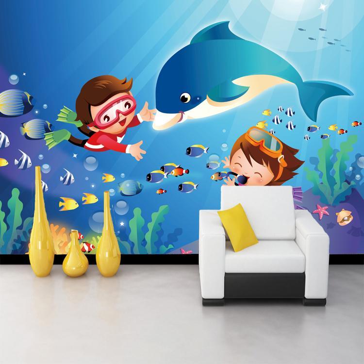 3D Baby Whale 040 Wallpaper AJ Wallpaper 