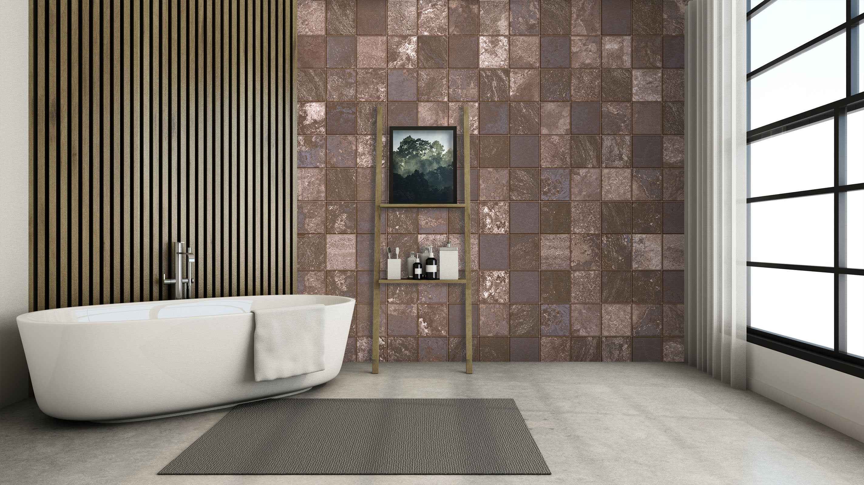 3D Square Mosaic 0102 Marble Tile Texture Wallpaper AJ Wallpaper 2 