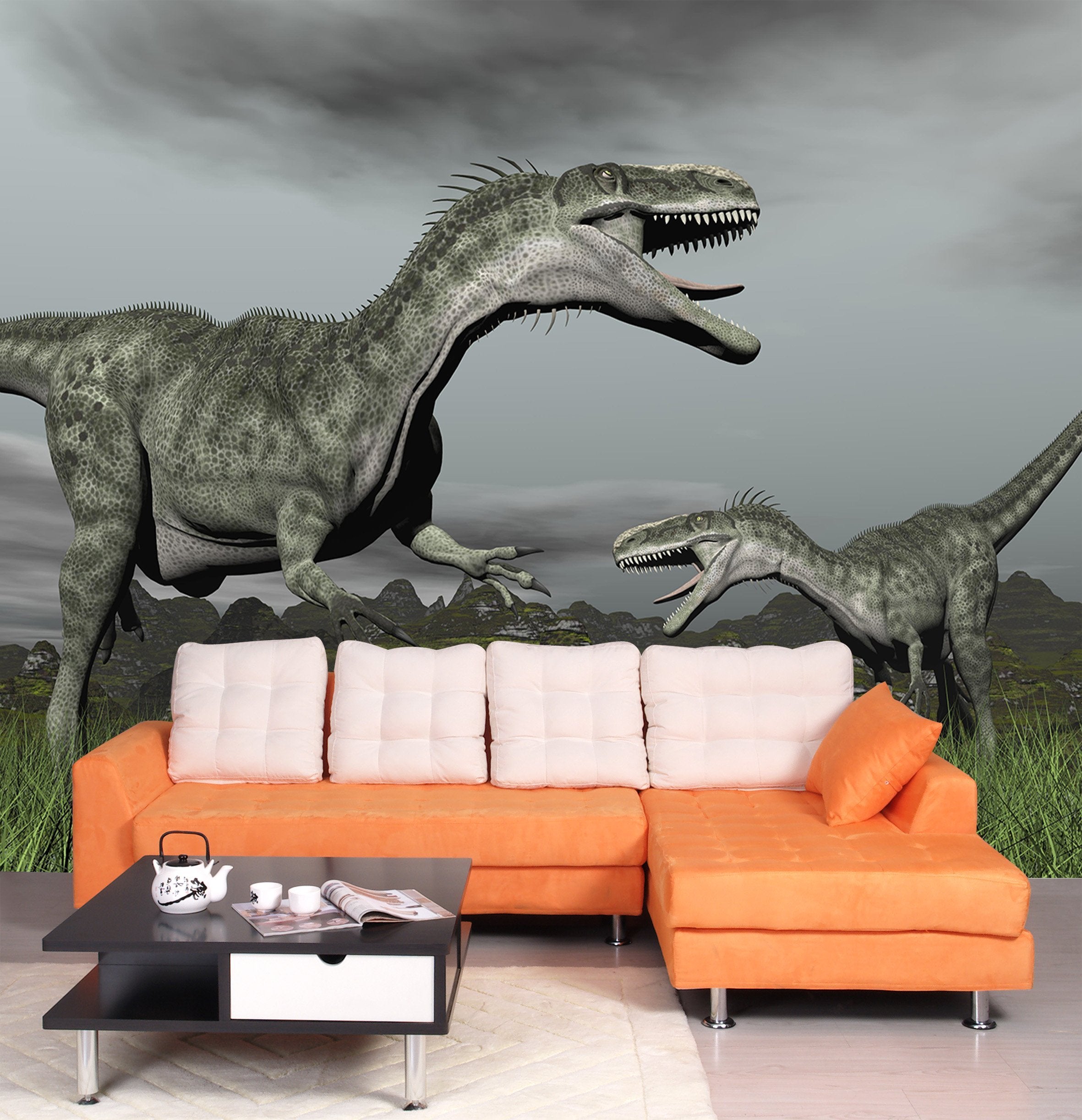 3D Ferocious Dinosaur 075 Wallpaper AJ Wallpaper 