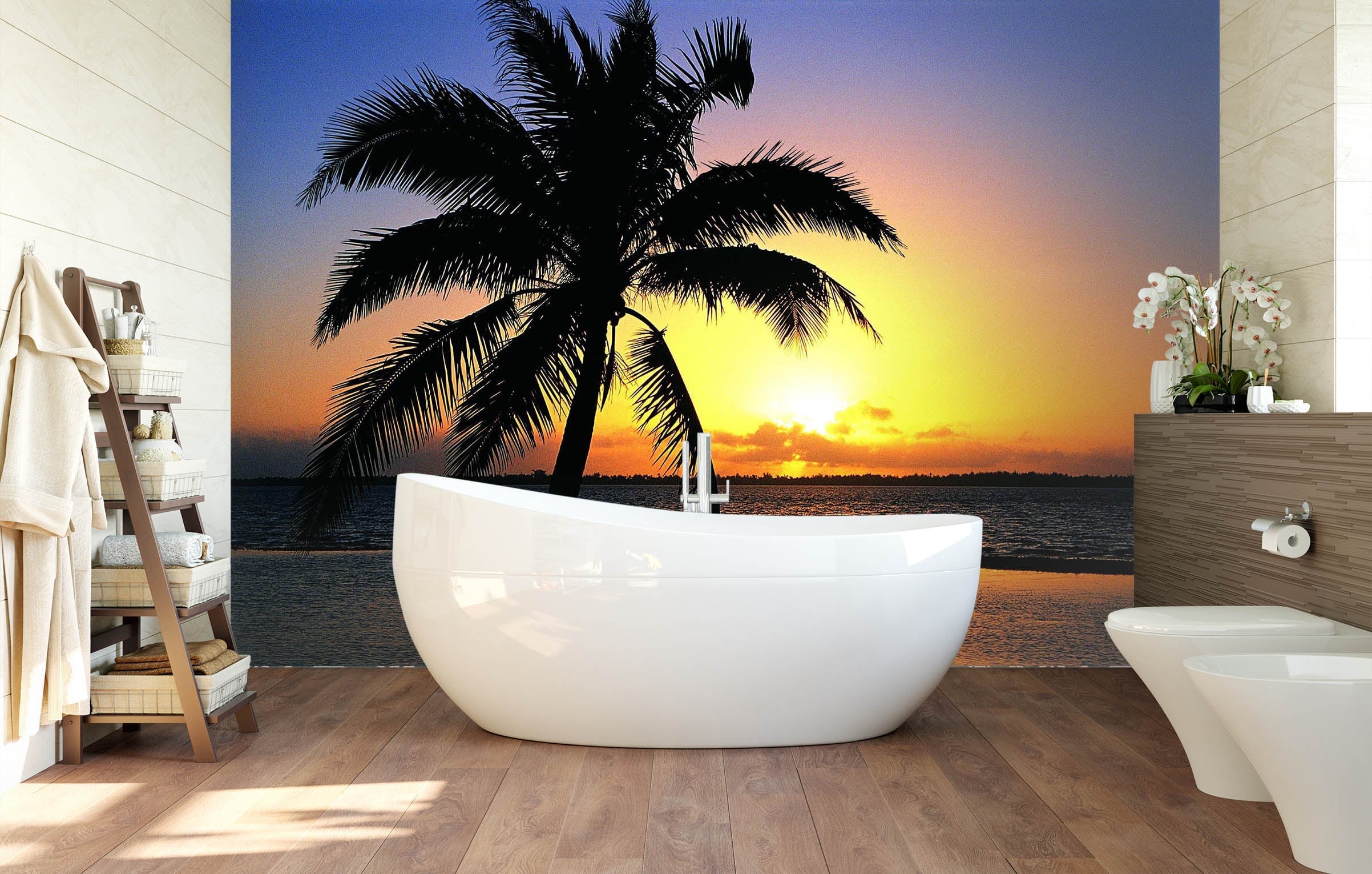 3D Coconut Tree 020 Wall Murals Wallpaper AJ Wallpaper 2 