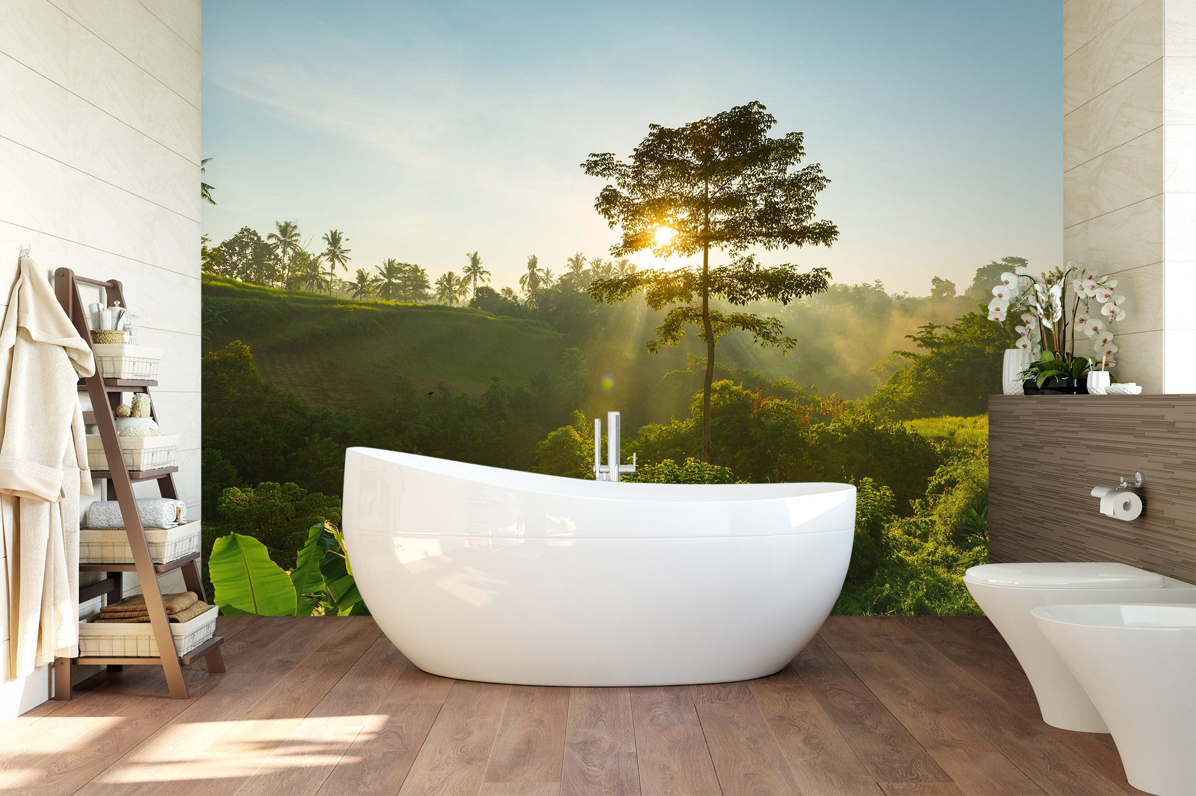 3D Sunshine Forest 126 Wall Murals