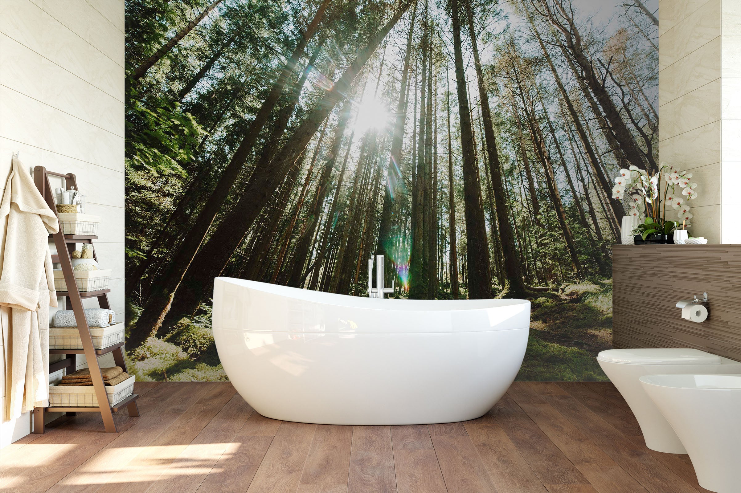 3D Woods Shadow 136 Wall Murals