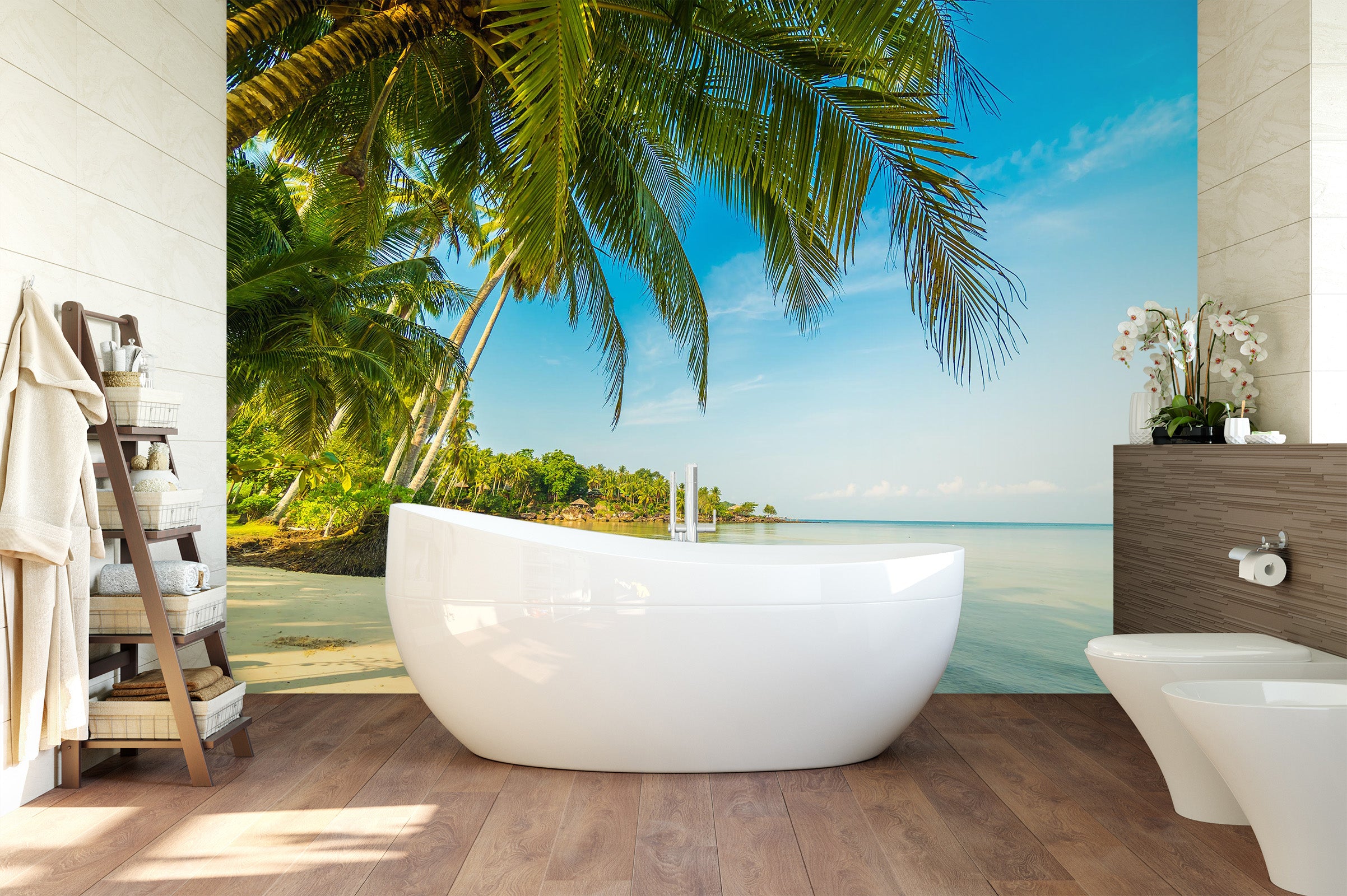 3D Coconut Tree Leaf 130 Wall Murals