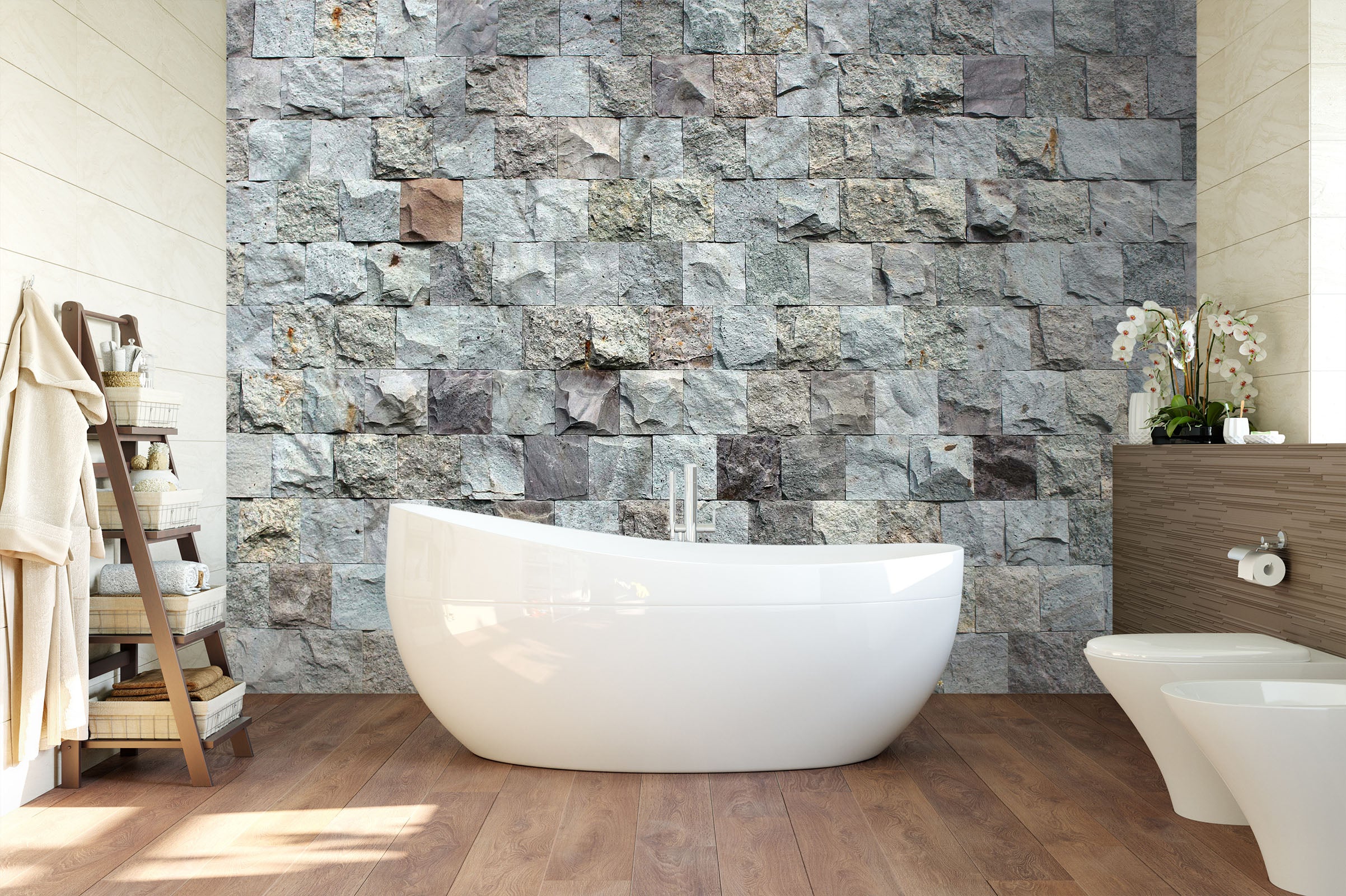 3D Bump Stone Wall 111 Wall Murals