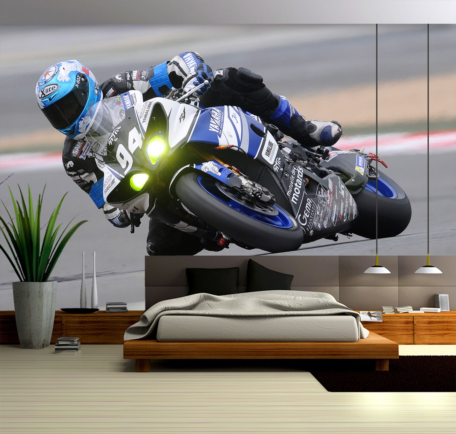 3D Motorcycle Driving 052 Vehicle Wall Murals